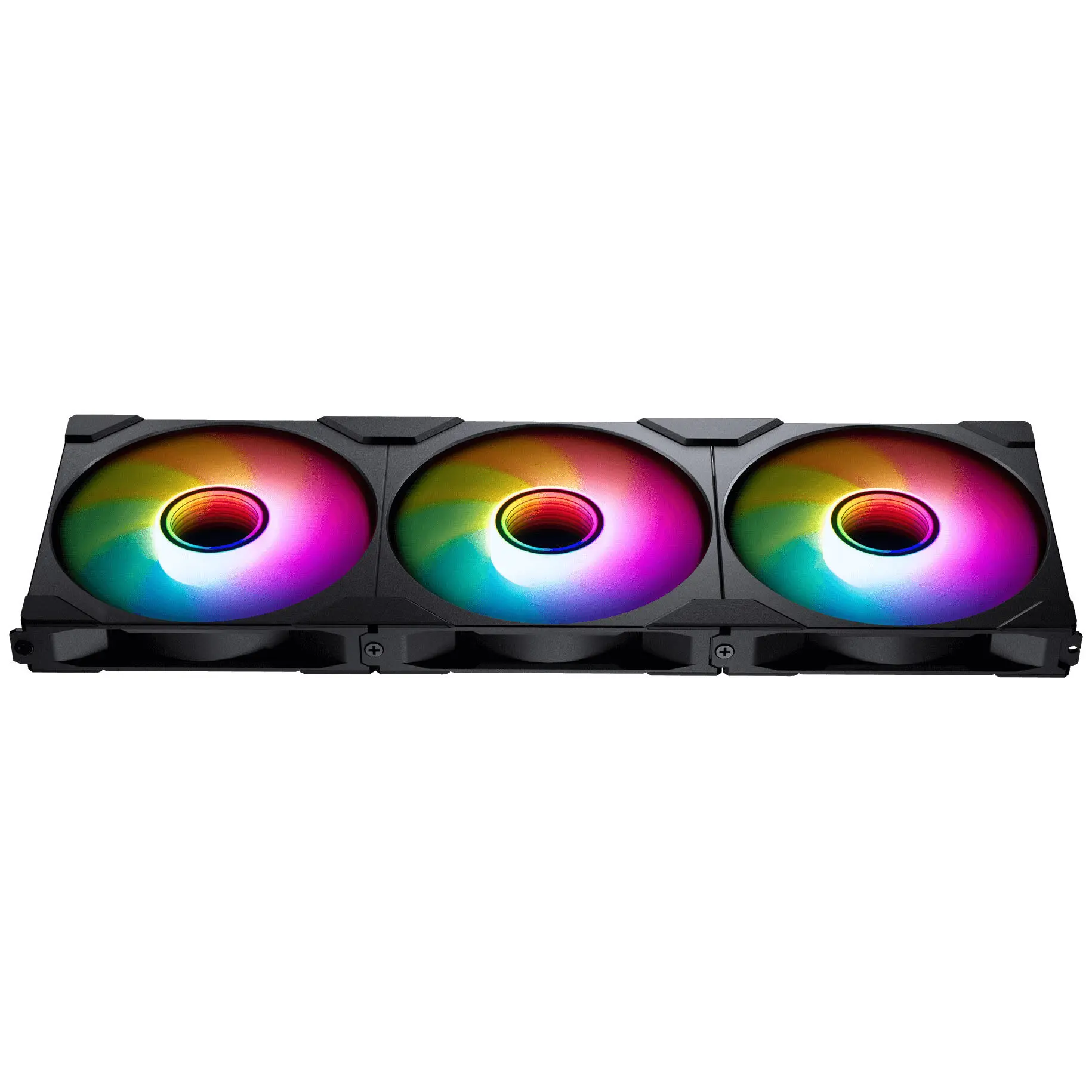 Phanteks M25 Gen2 PWM D-RGB Reverse, 140mm Triple Fan Kit - Nero - immagine 2