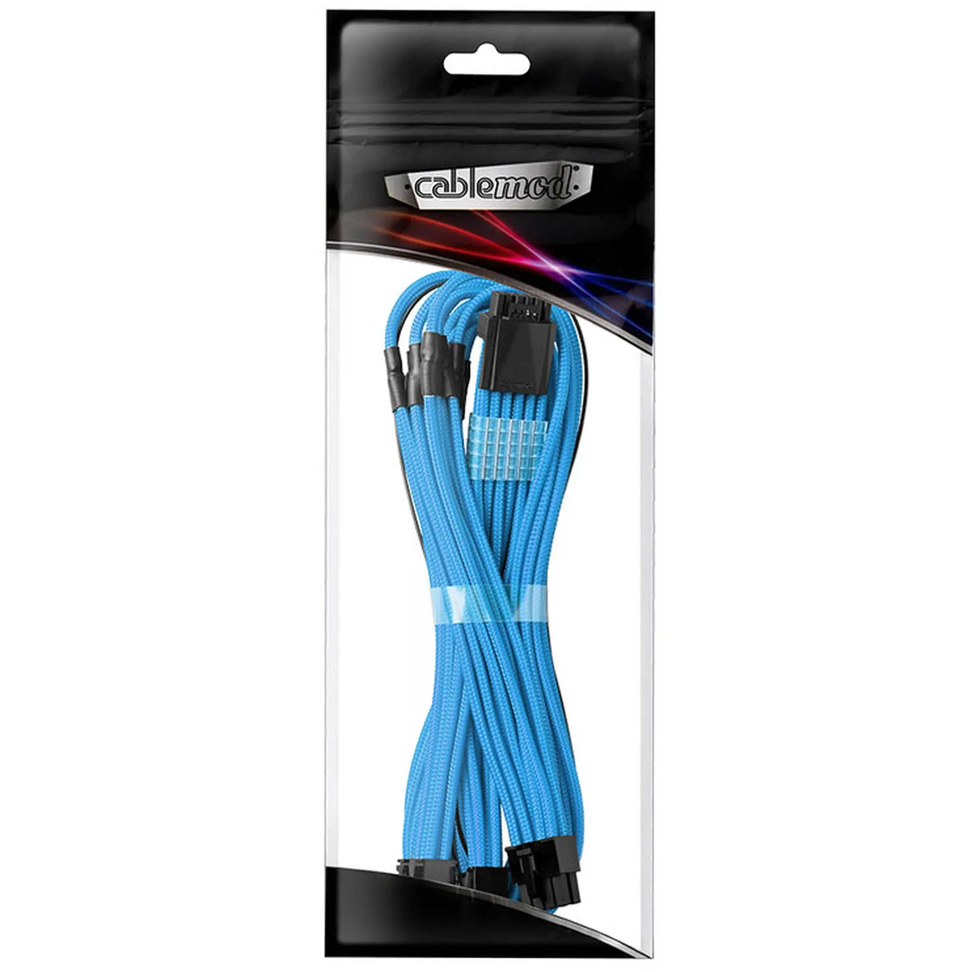 CableMod C-Series PRO Modmesh adattatore 12VHPWR a 3x PCI-E per Corsair, 60cm - Azzurro - immagine 3