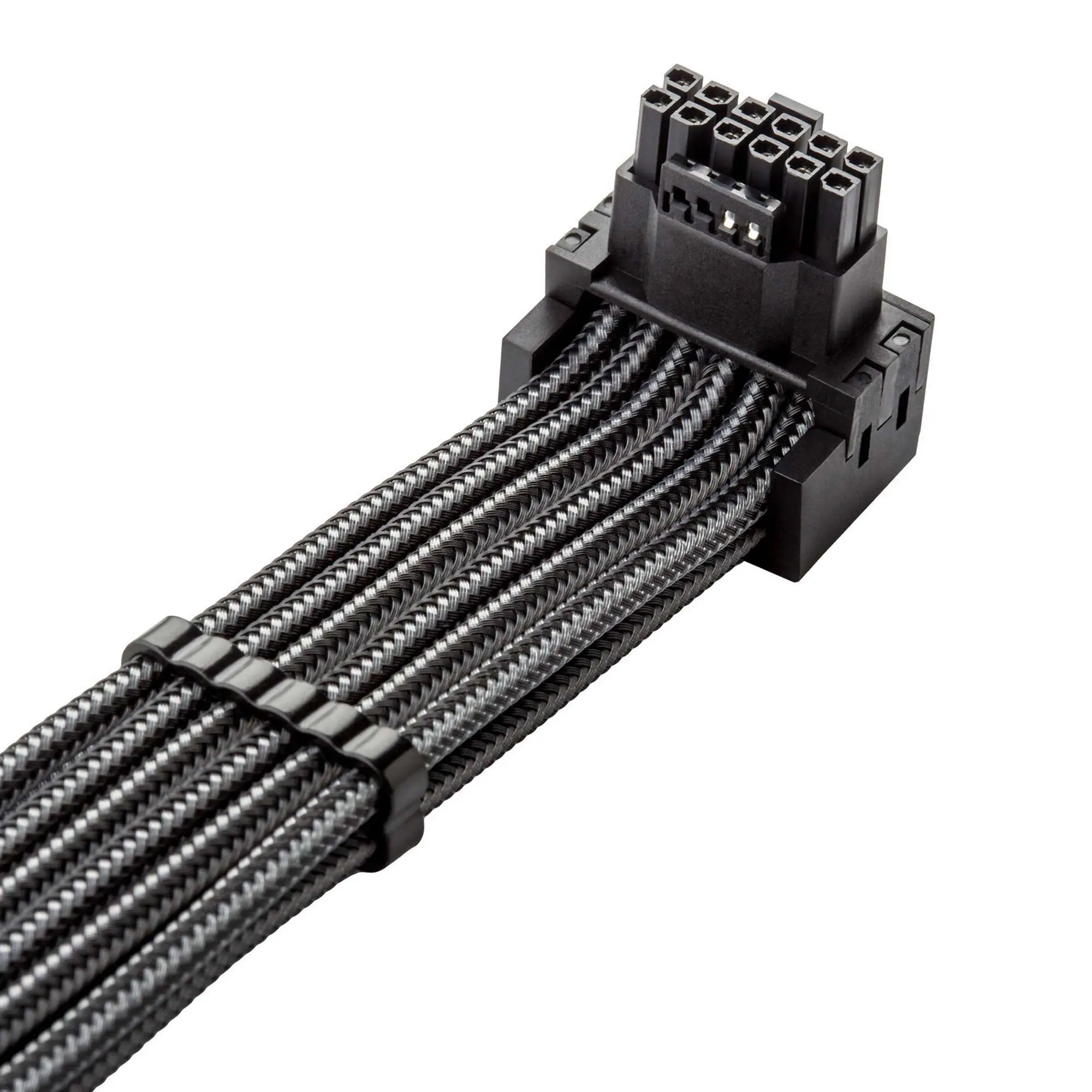 CableMod C-Series PRO cavo 12VHPWR a 2x PCI-E per Corsair, 90° Tipo A, 60cm - Carbon - immagine 2