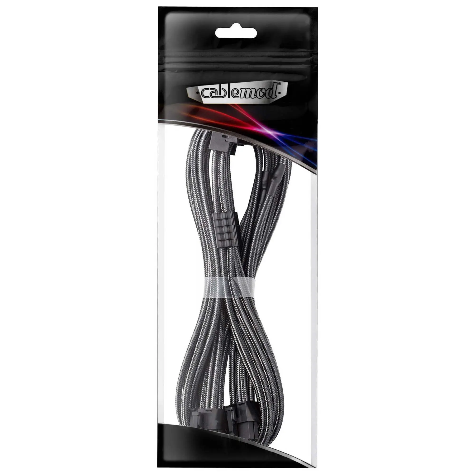 CableMod C-Series PRO cavo 12VHPWR a 2x PCI-E per Corsair, 90° Tipo A, 60cm - Carbon - immagine 3
