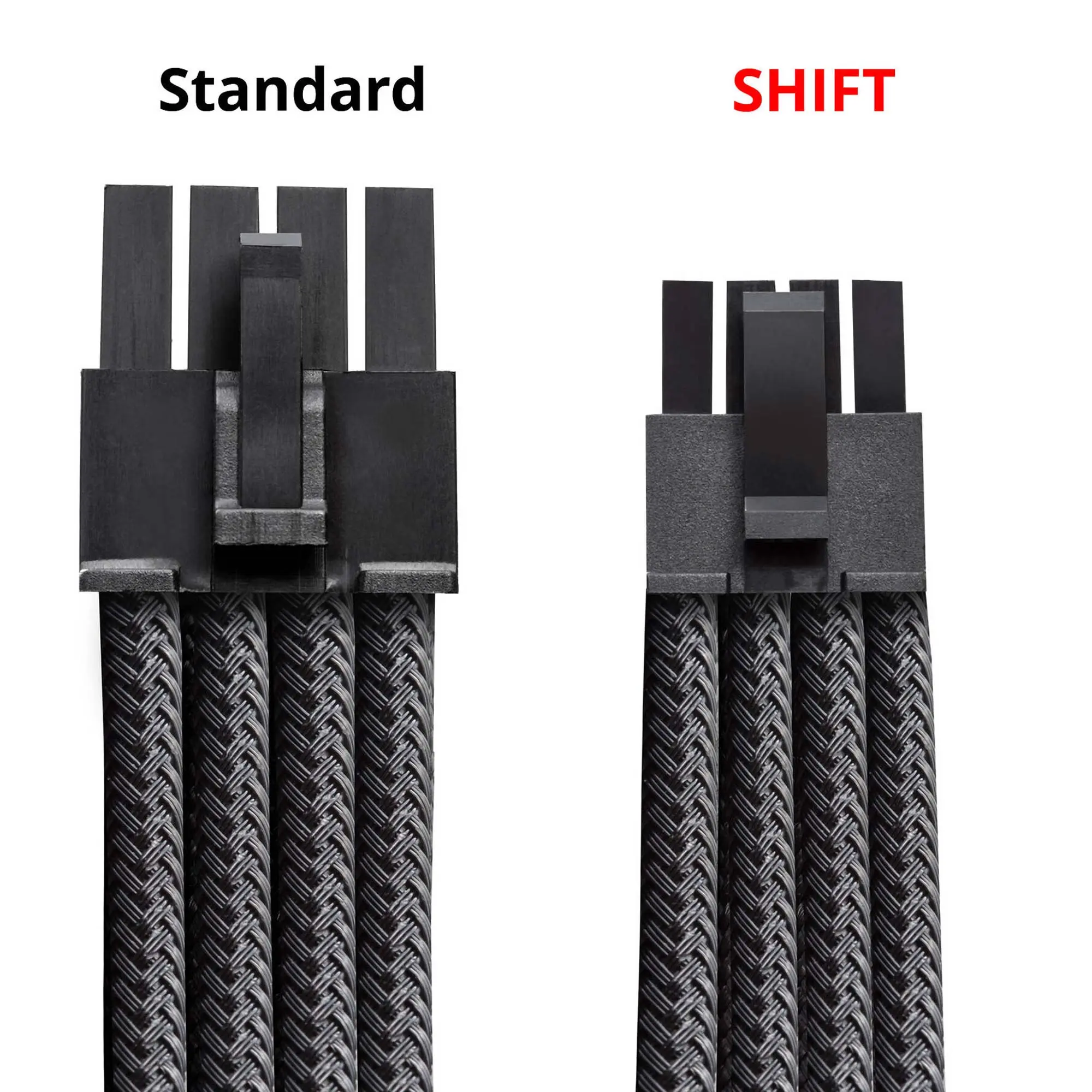 CableMod C-Series Pro ModMesh Cavo 12V-2x6 per Corsair Type 5 RMx SHIFT - Nero - immagine 3