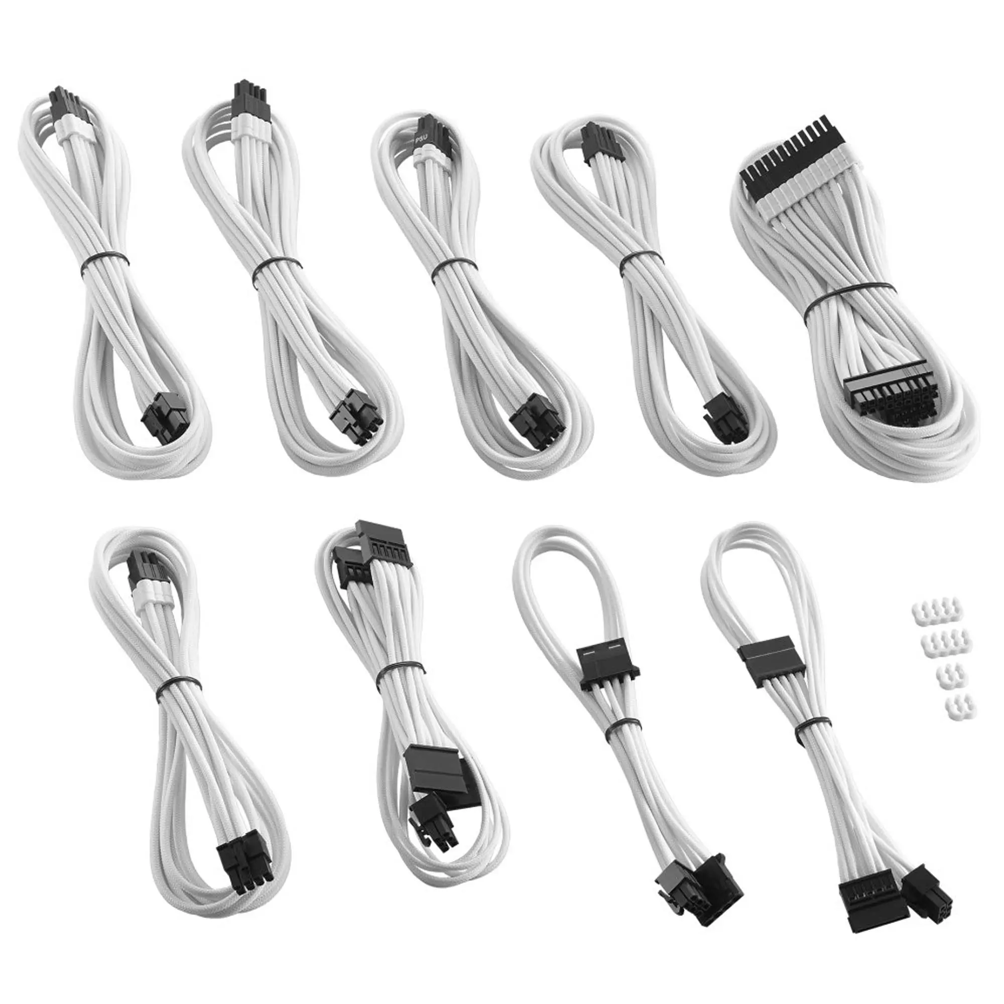 CableMod C-Series Pro ModMesh Cable Set for Corsair RMi, RMx and RM - Bianco - immagine 2
