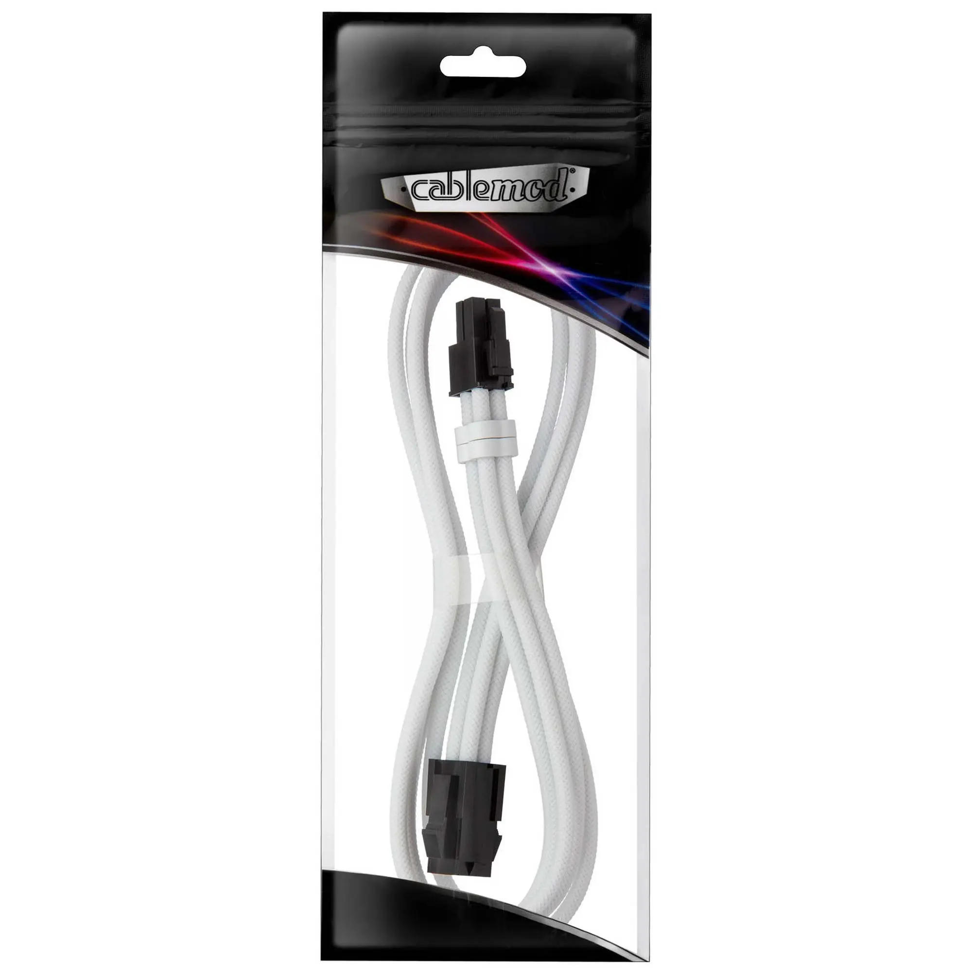 CableMod Pro ModMesh Prolunga 4-pin ATX , 45cm - Bianco - immagine 2