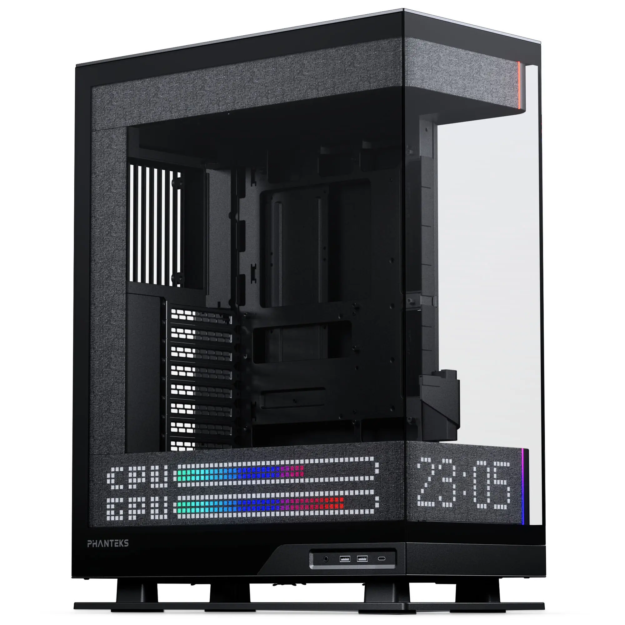 Phanteks Evolv X2 Matrix Midi-Tower E-ATX, Vetro Temperato, Matrix LED - Nero