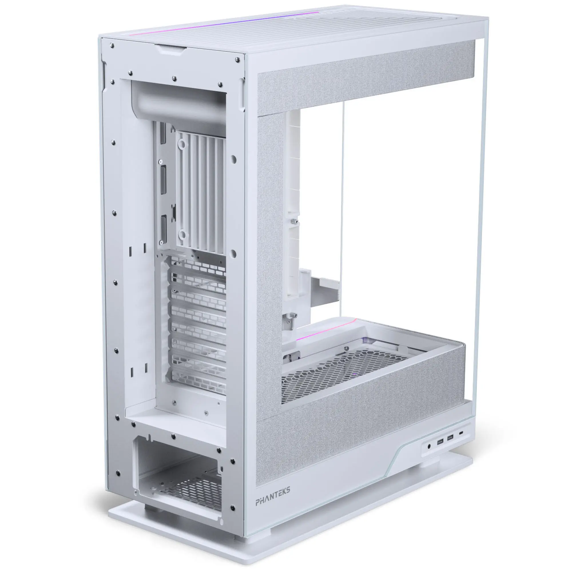 Phanteks Evolv X2 Matrix E-ATX Midi-Tower - Vetro Temperato, Matrix LED - Bianco - immagine 5
