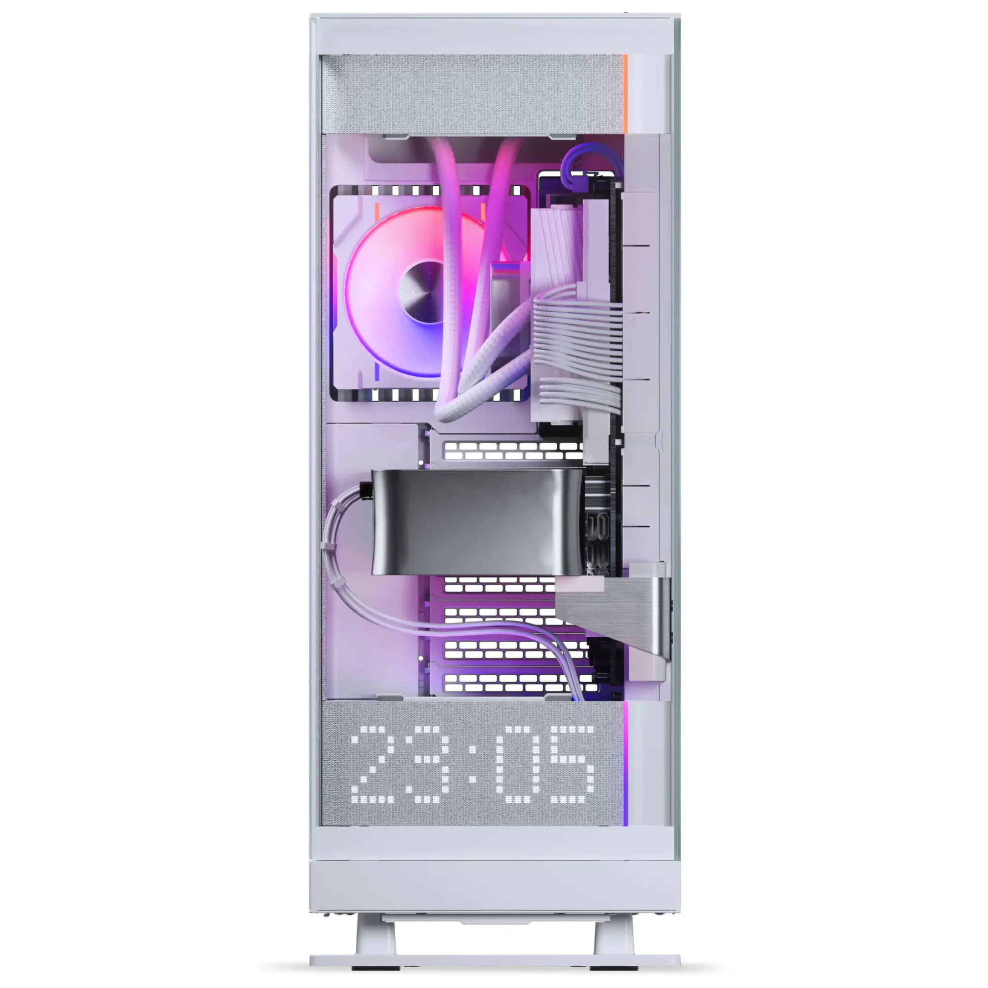 Phanteks Evolv X2 Matrix E-ATX Midi-Tower - Vetro Temperato, Matrix LED - Bianco - immagine 7