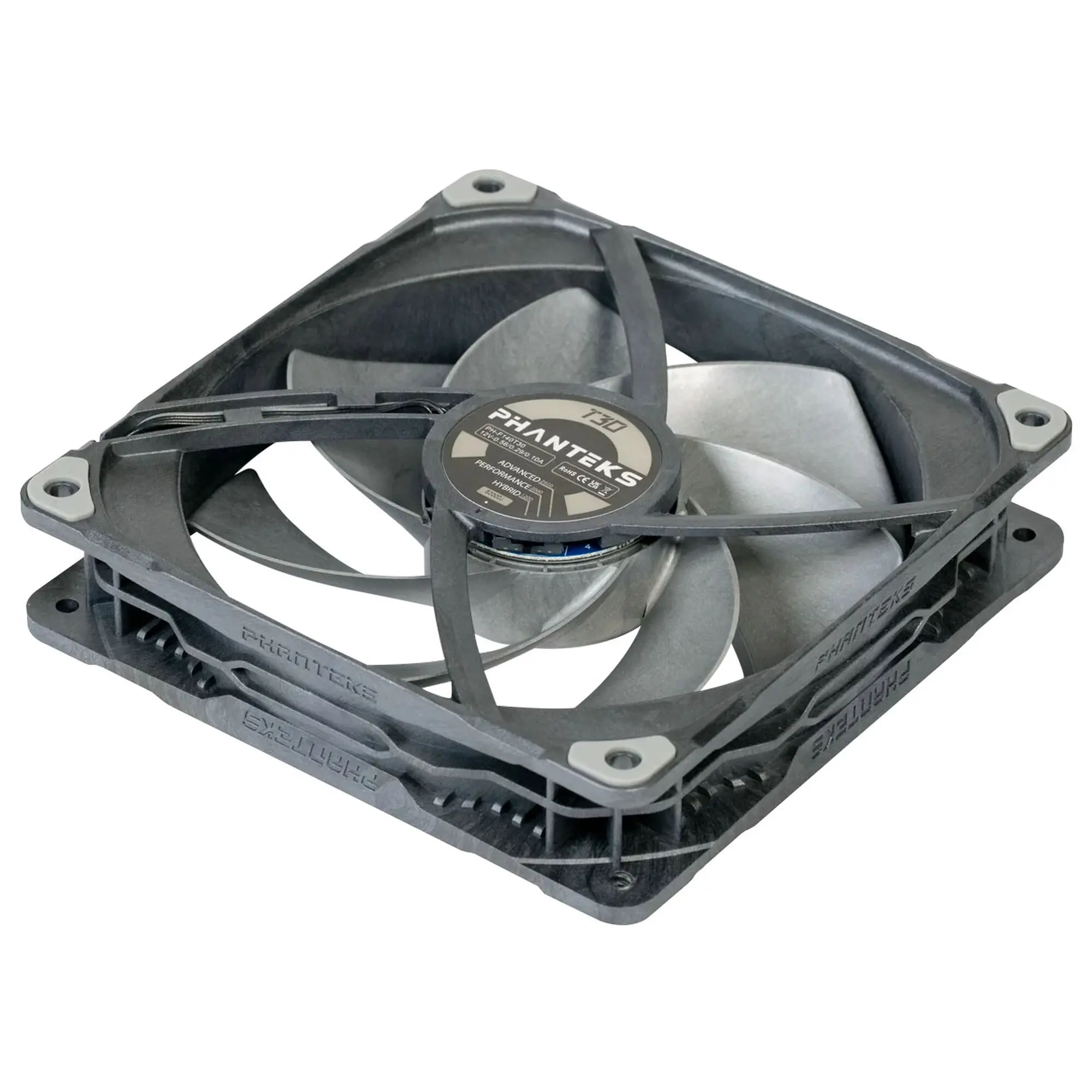 Phanteks T30 PWM, 3 pcs, 140mm - Nero - immagine 4