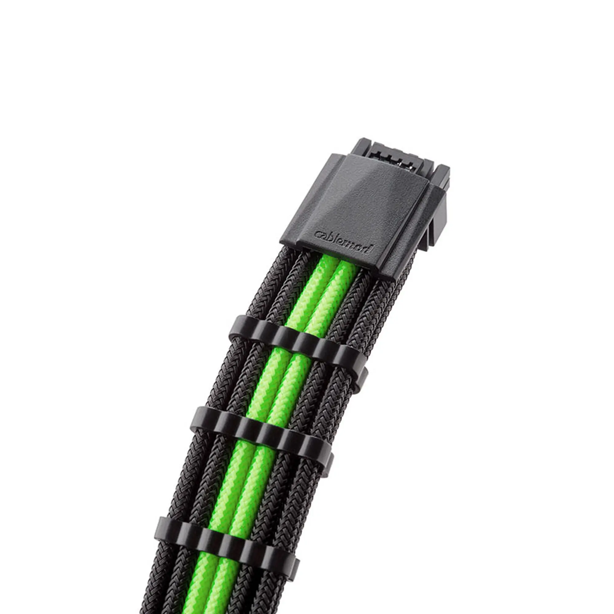 CableMod C-Series Pro ModMesh 12VHPWR Cable Kit per Corsair RM, RMi, RMx (Black Label) - Nero/Verde chiaro - immagine 3
