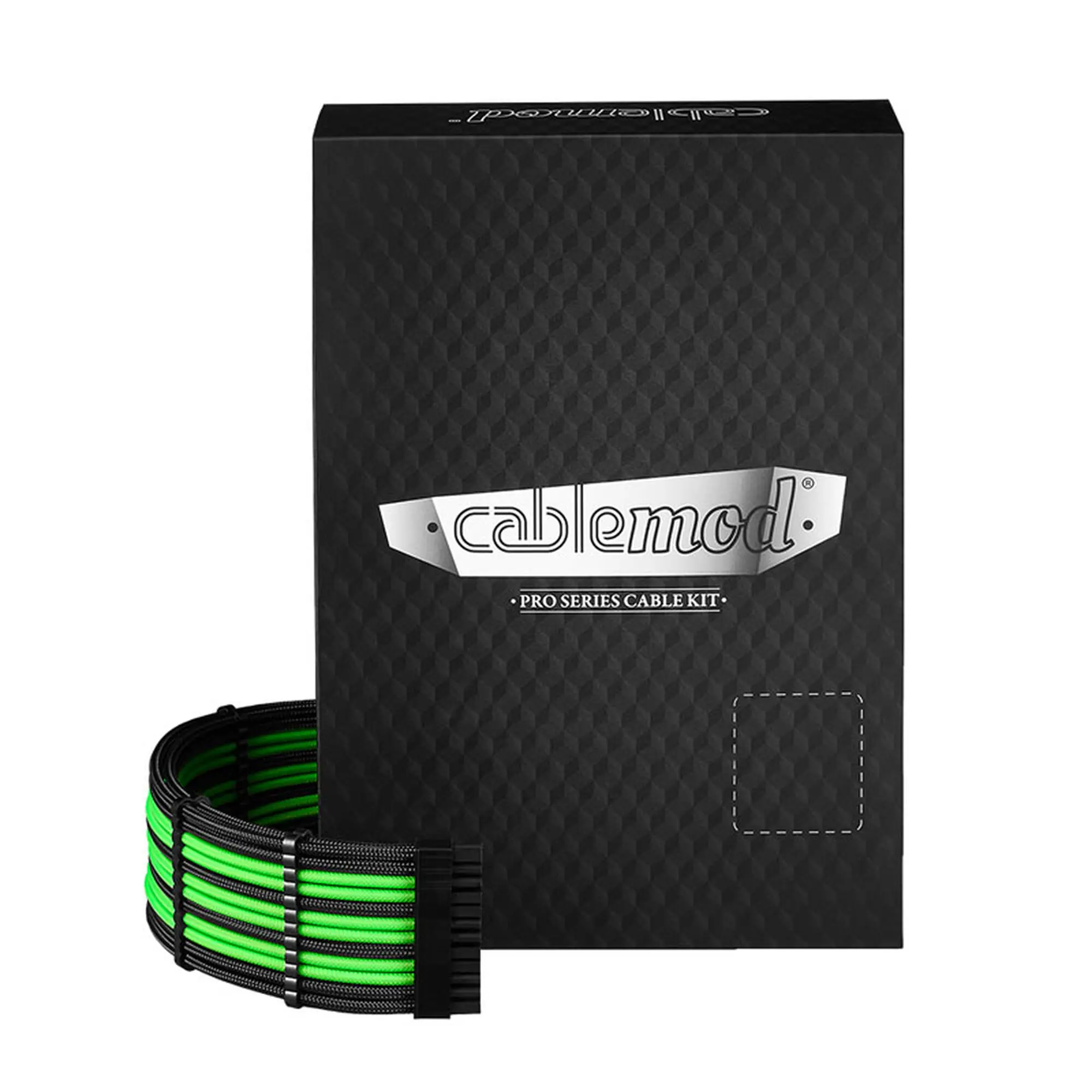 CableMod C-Series Pro ModMesh 12VHPWR Cable Kit per Corsair RM, RMi, RMx (Black Label) - Nero/Verde chiaro - immagine 4