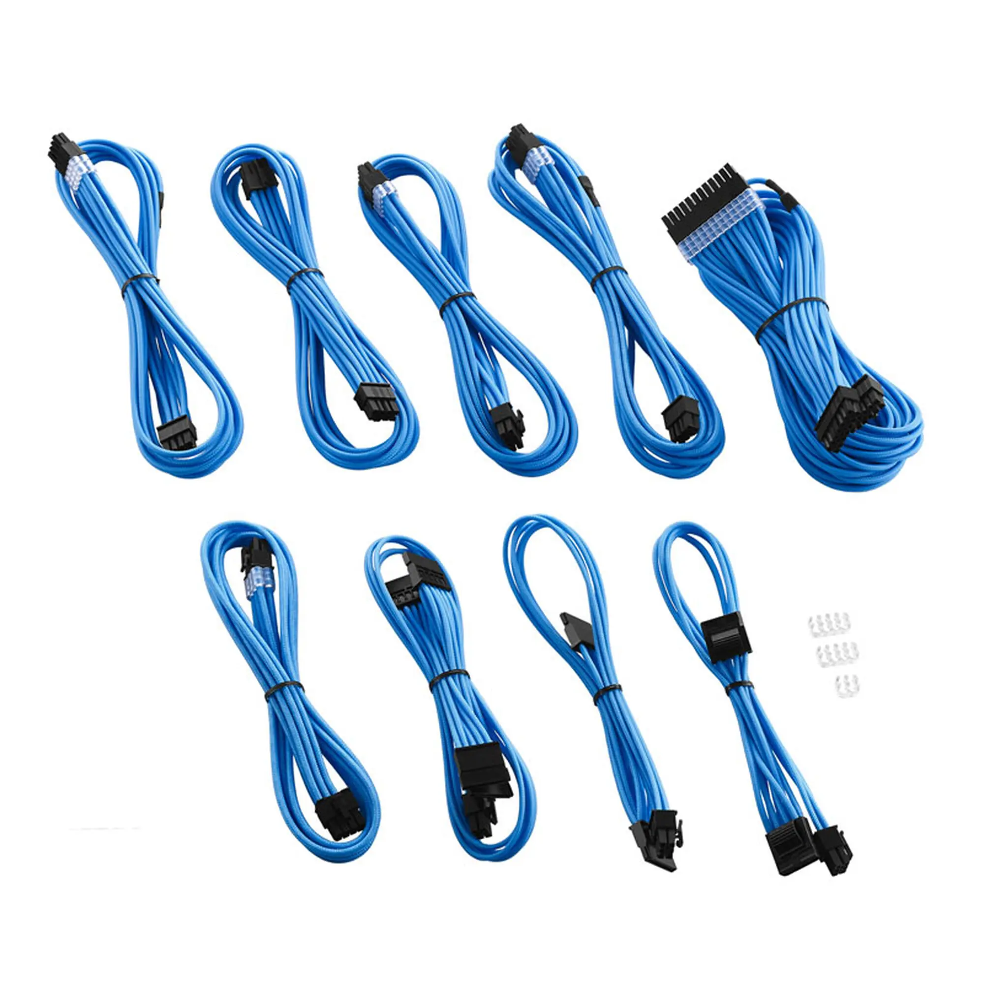 CableMod C-Series Pro ModMesh Cable Kit per Corsair AXi/HXi/RM (Yellow Label) - Azzurro - immagine 2