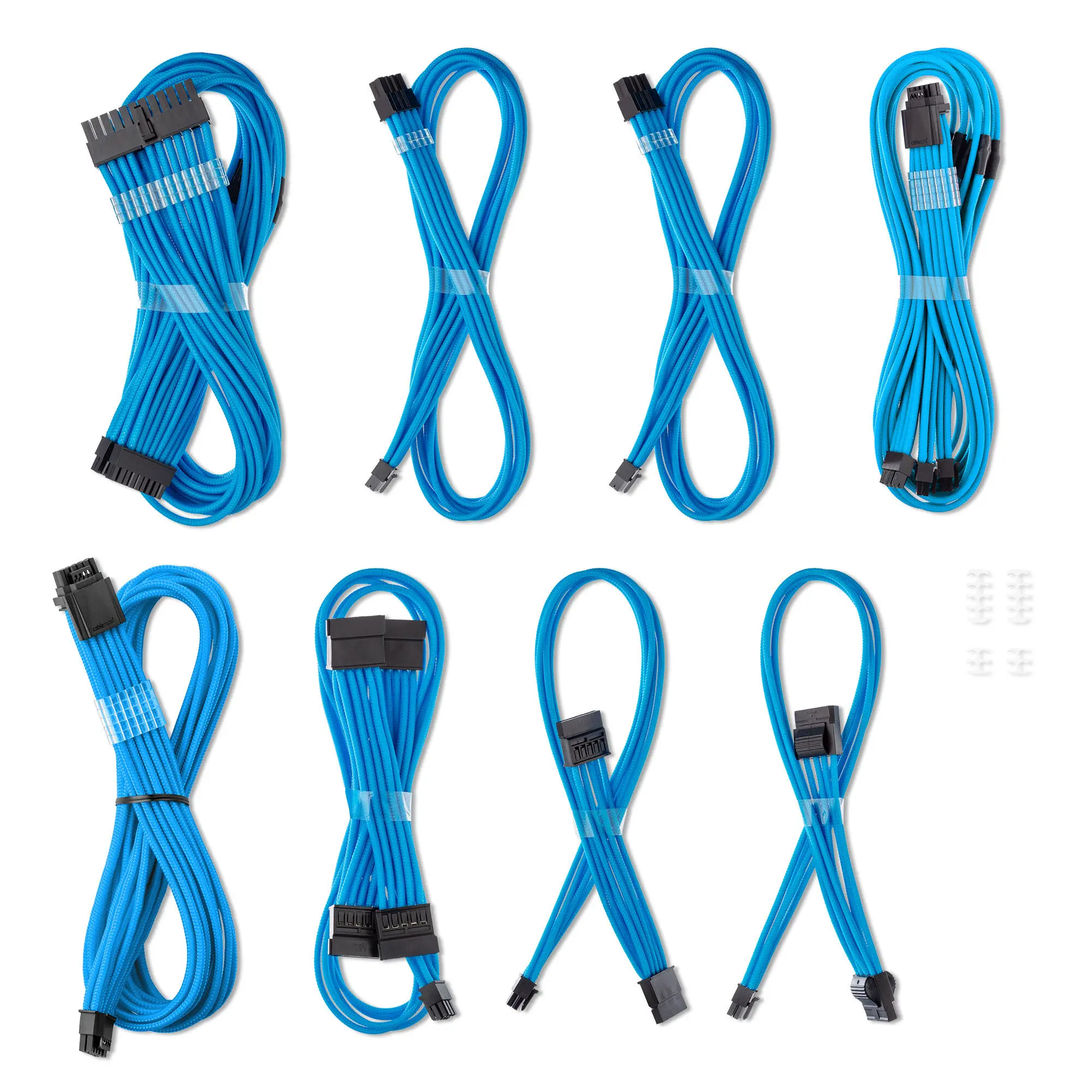 CableMod C-Series Pro ModMesh Cable Kit 12V-2x6 Dual StealthSense per Corsair RMi, RMx - Azzurro - immagine 2