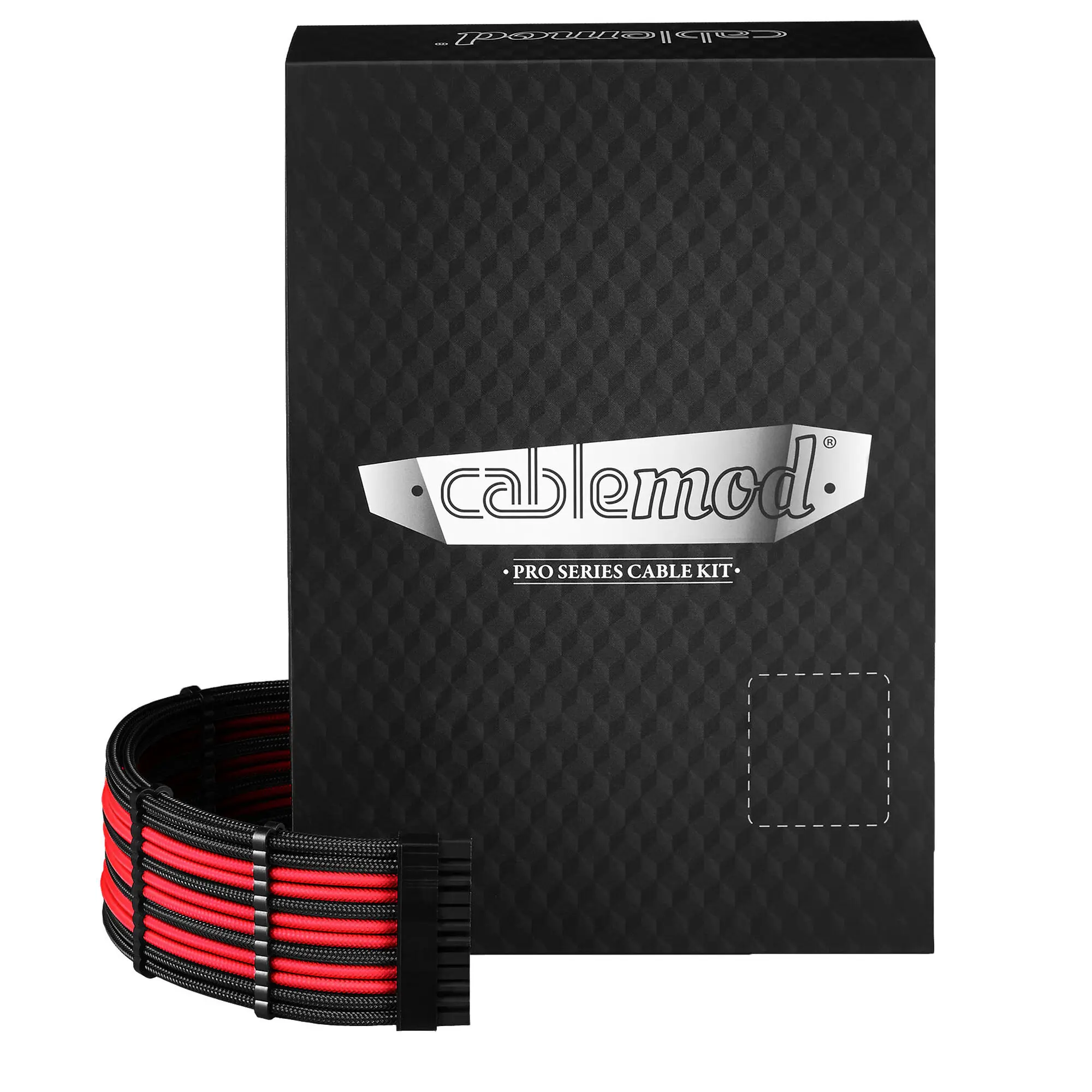 CableMod C-Series Pro ModMesh Dual 12V-2x6 12VHPWR StealthSense per Corsair RMi, RMx (Black Label) - Nero/Rosso
