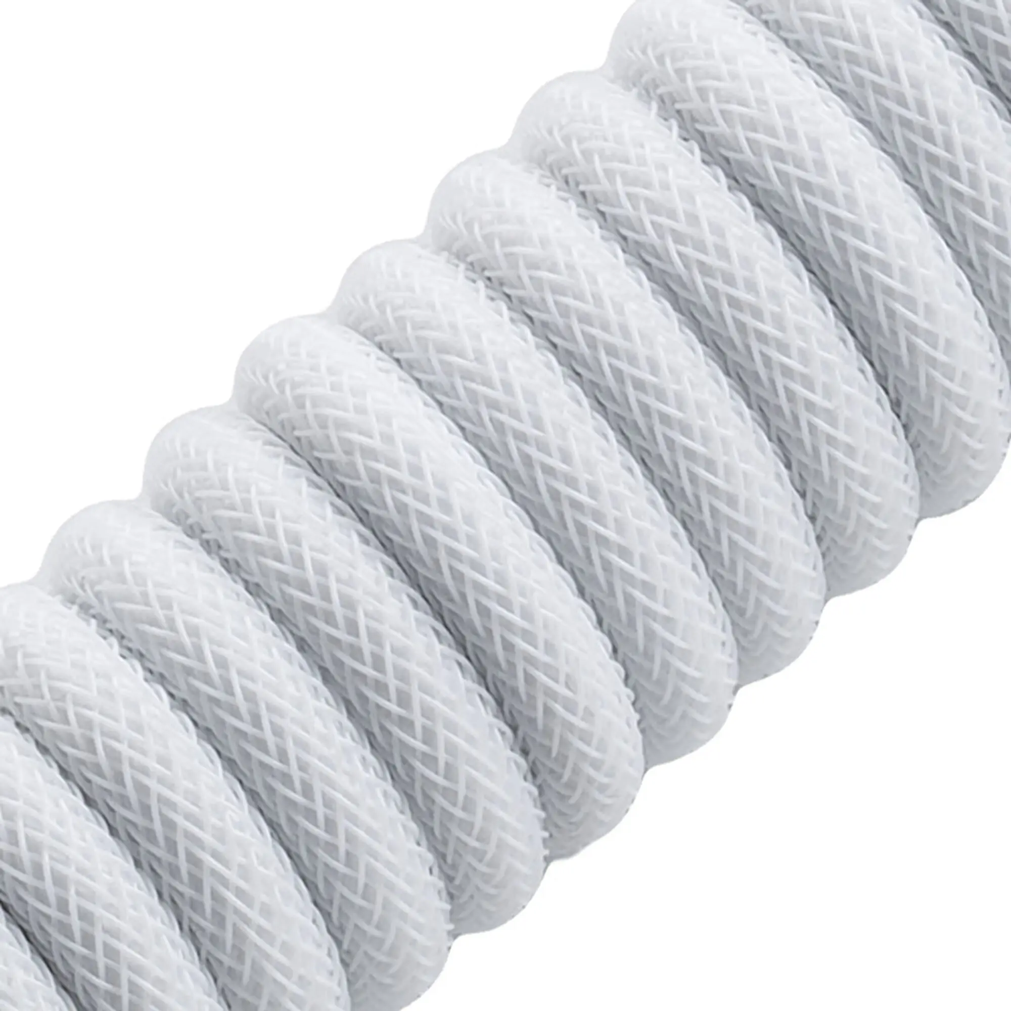 CableMod Classic Coiled Cavo Spiralato per Tastiera USB-C a USB Type-A, Glacier White - 150cm - immagine 2