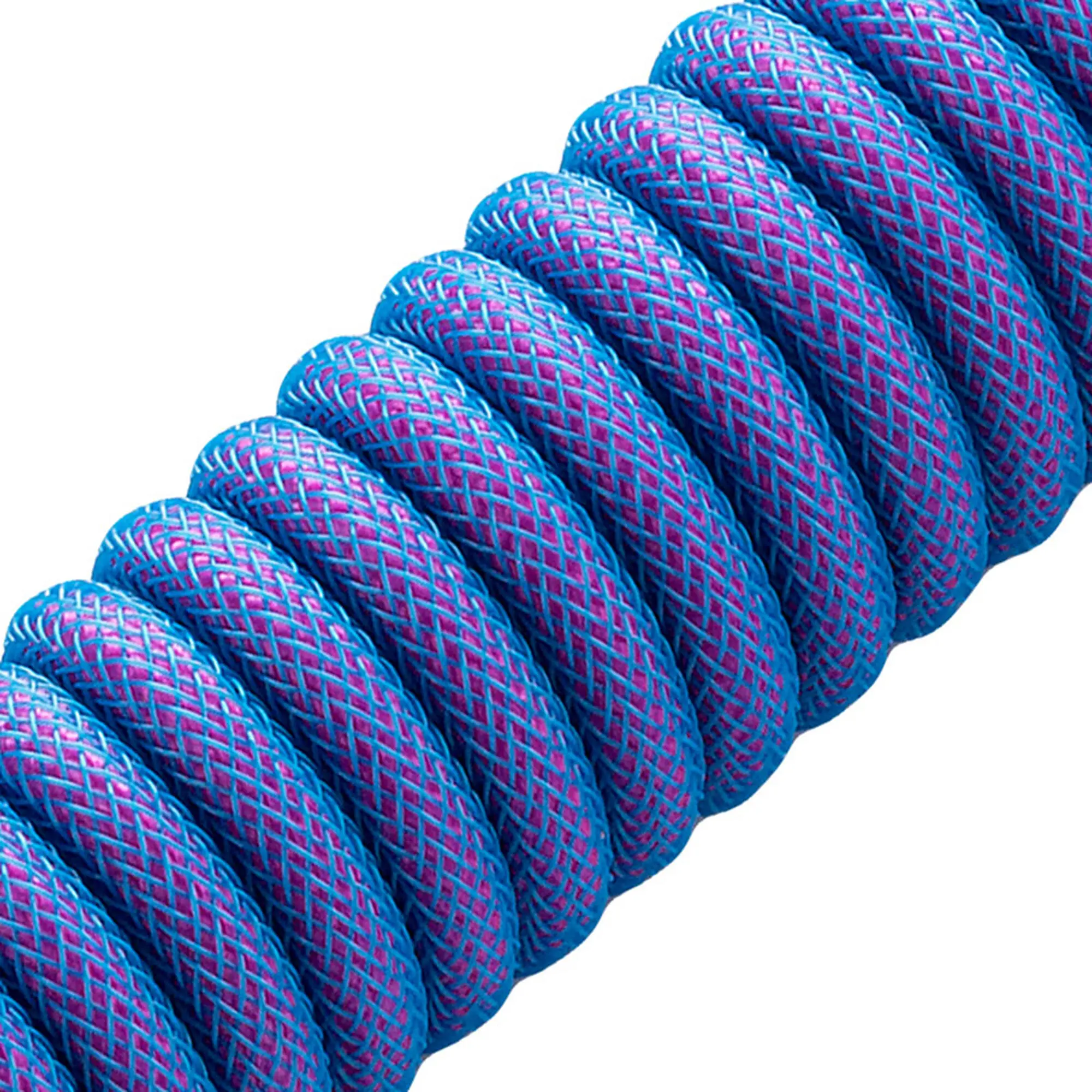 CableMod PRO Coiled Keyboard Cable USB-C a USB Type-A, Aviator 5-Pin - Galaxy Blue, 150cm - immagine 2