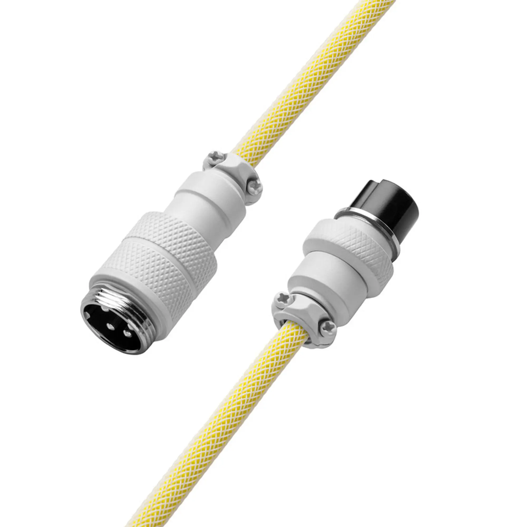 CableMod PRO Cavo a spirale per tastiera USB-C a USB Type-A, 150cm - Lemon Ice - immagine 4