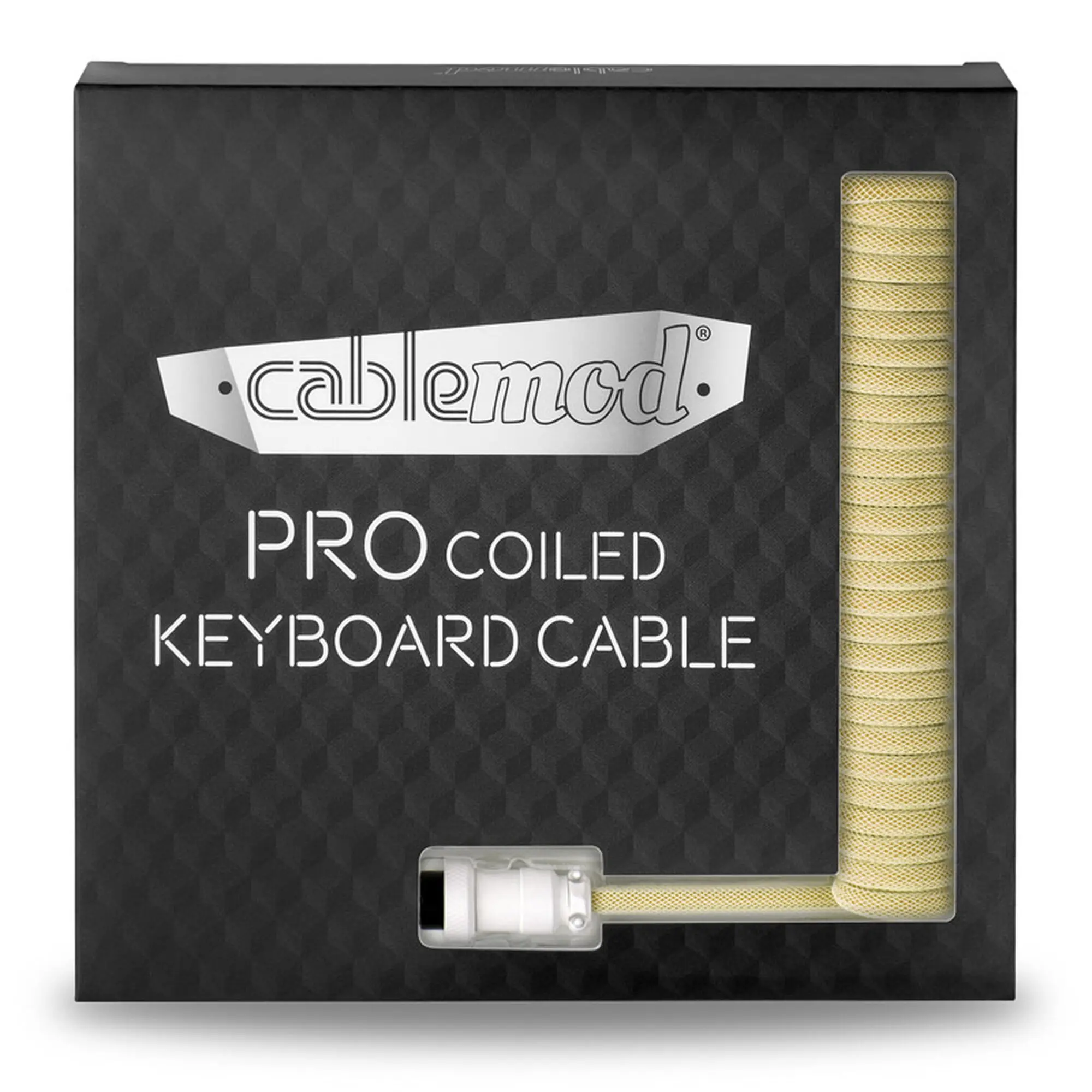 CableMod PRO Cavo a spirale per tastiera USB-C a USB Type-A, 150cm - Lemon Ice - immagine 5