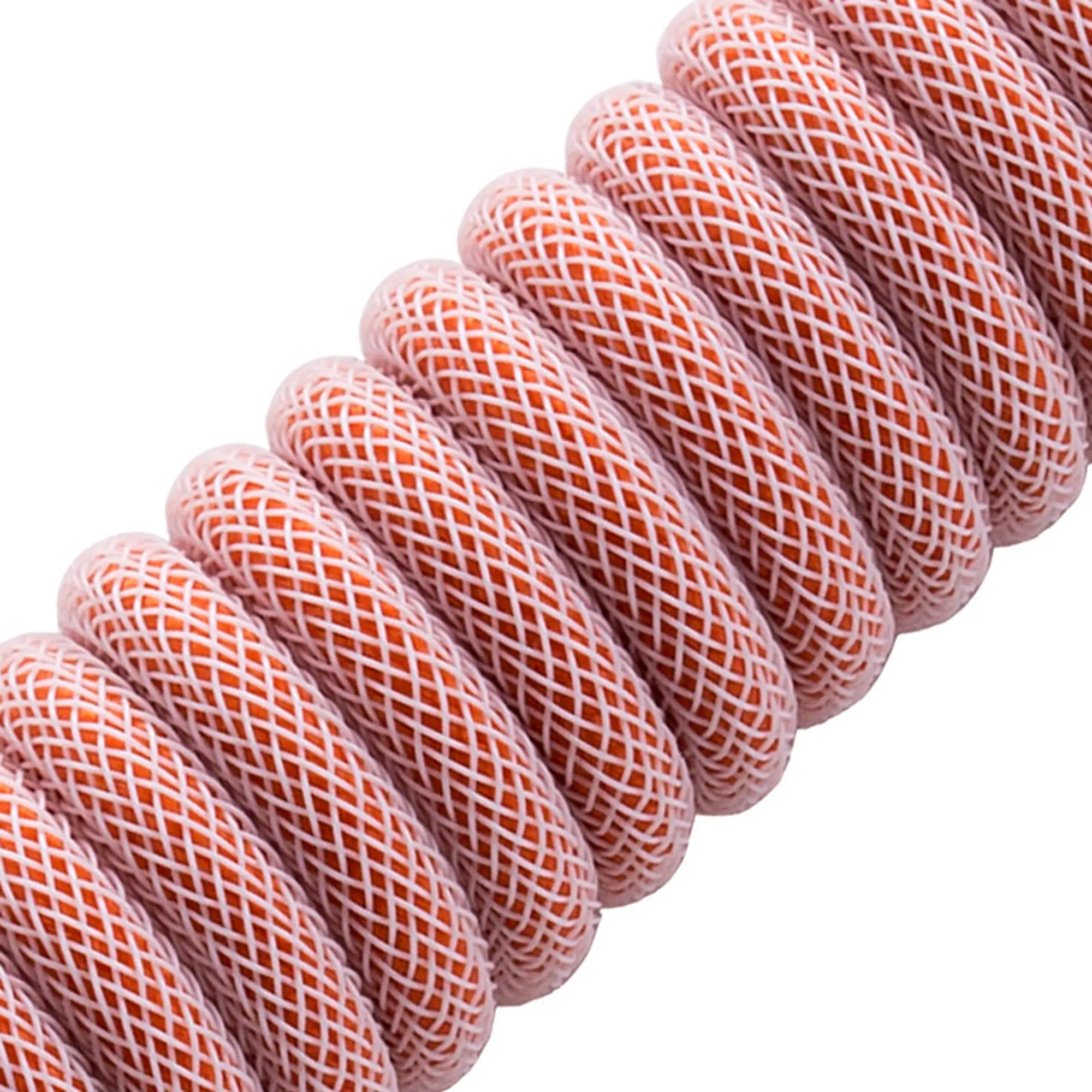 CableMod PRO Coiled Keyboard Cable USB-C a USB Type-A, 5-Pin Aviator - Orangesicle 150cm - immagine 2