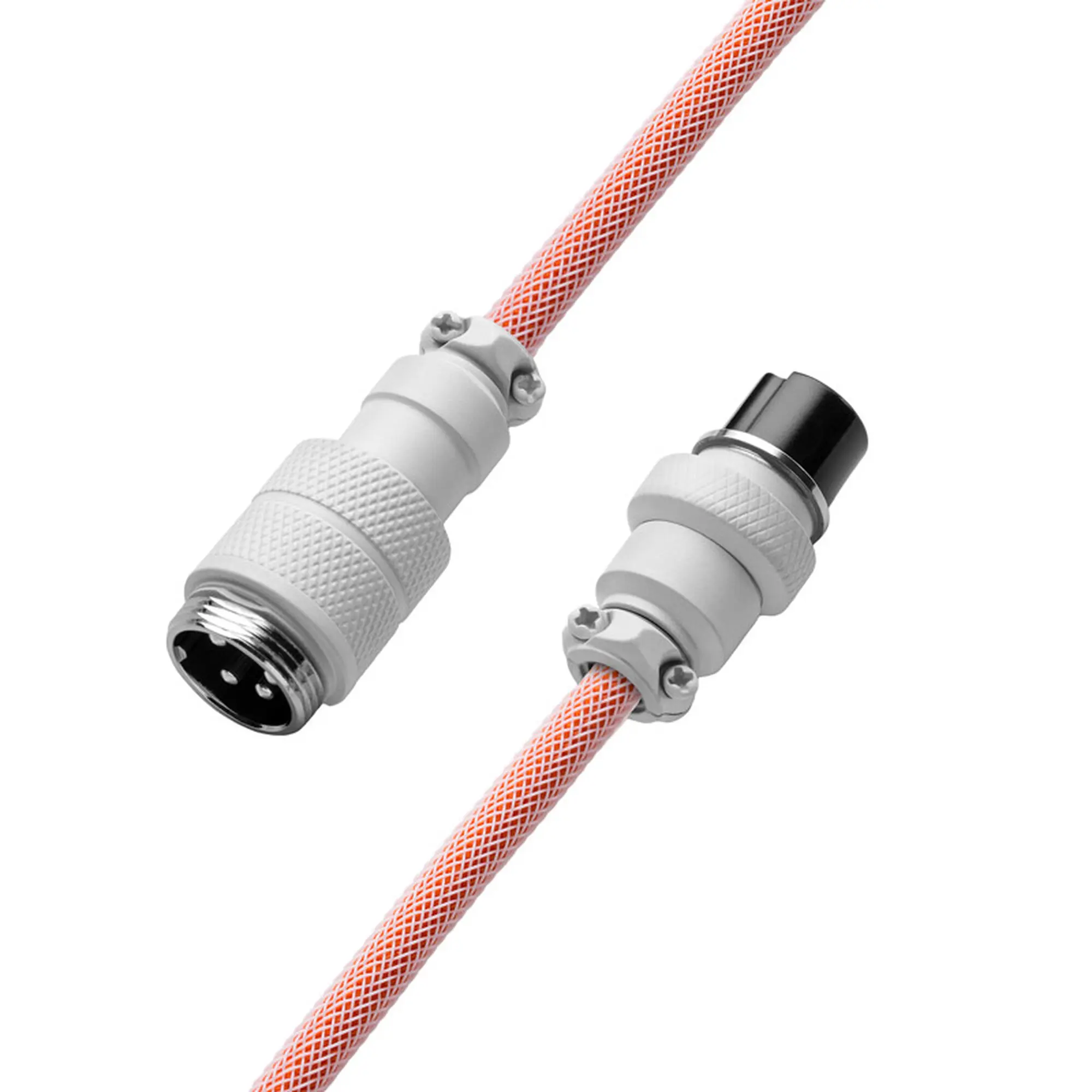 CableMod PRO Coiled Keyboard Cable USB-C a USB Type-A, 5-Pin Aviator - Orangesicle 150cm - immagine 4