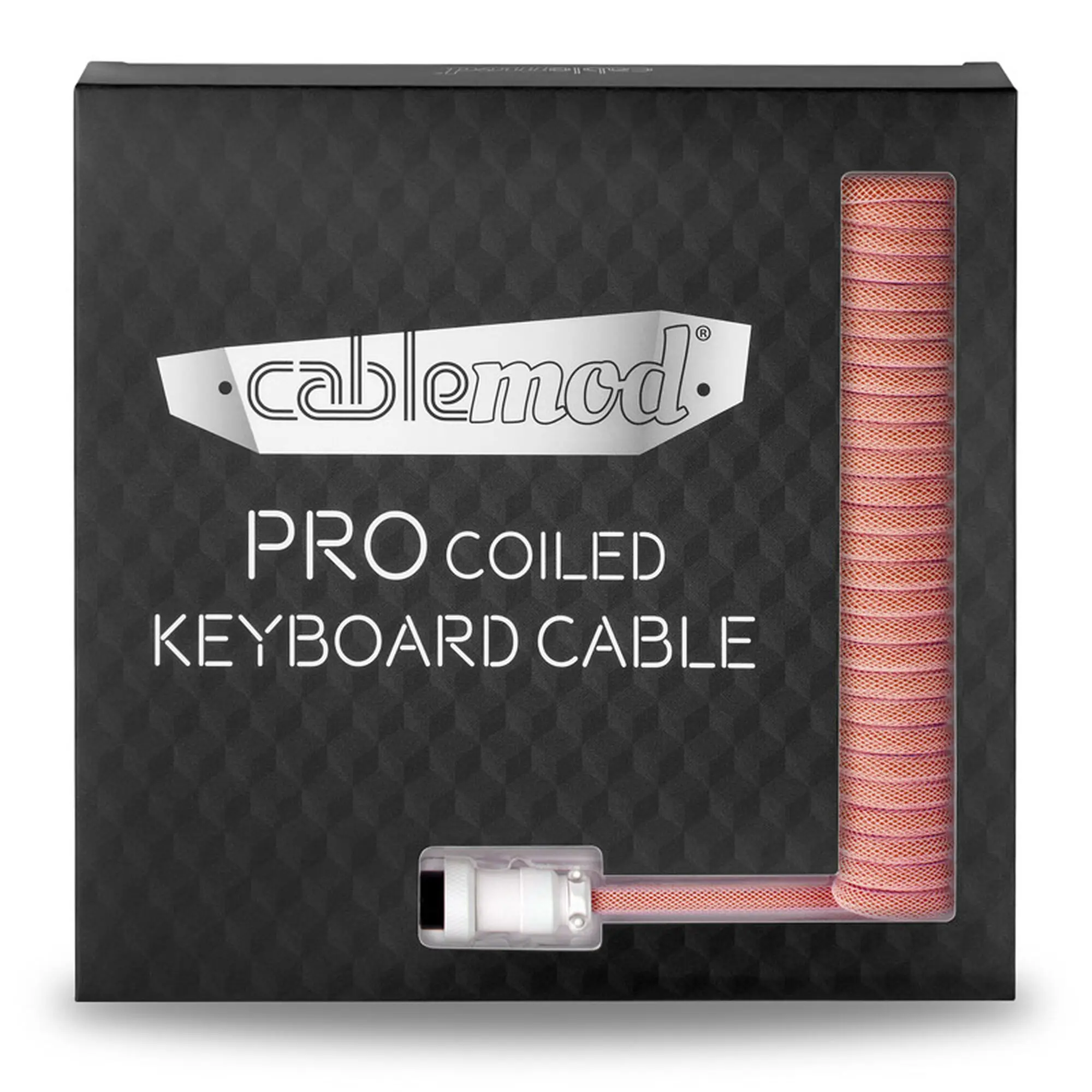 CableMod PRO Coiled Keyboard Cable USB-C a USB Type-A, 5-Pin Aviator - Orangesicle 150cm - immagine 5