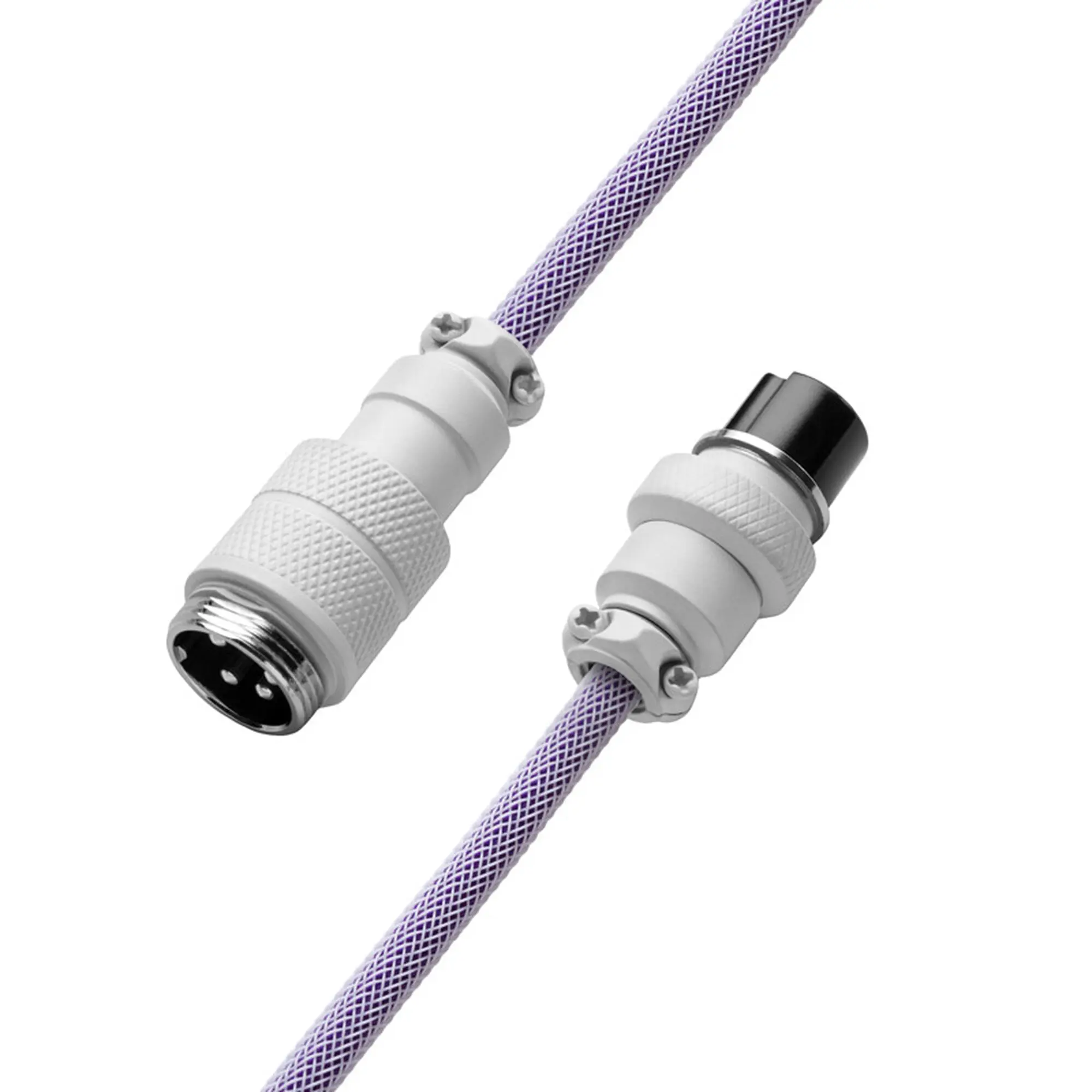 CableMod PRO Coiled Keyboard Cable USB-C a USB-A - Cavo spiralato USB 2.0 con Aviator, Rum Raisin 150cm - immagine 4