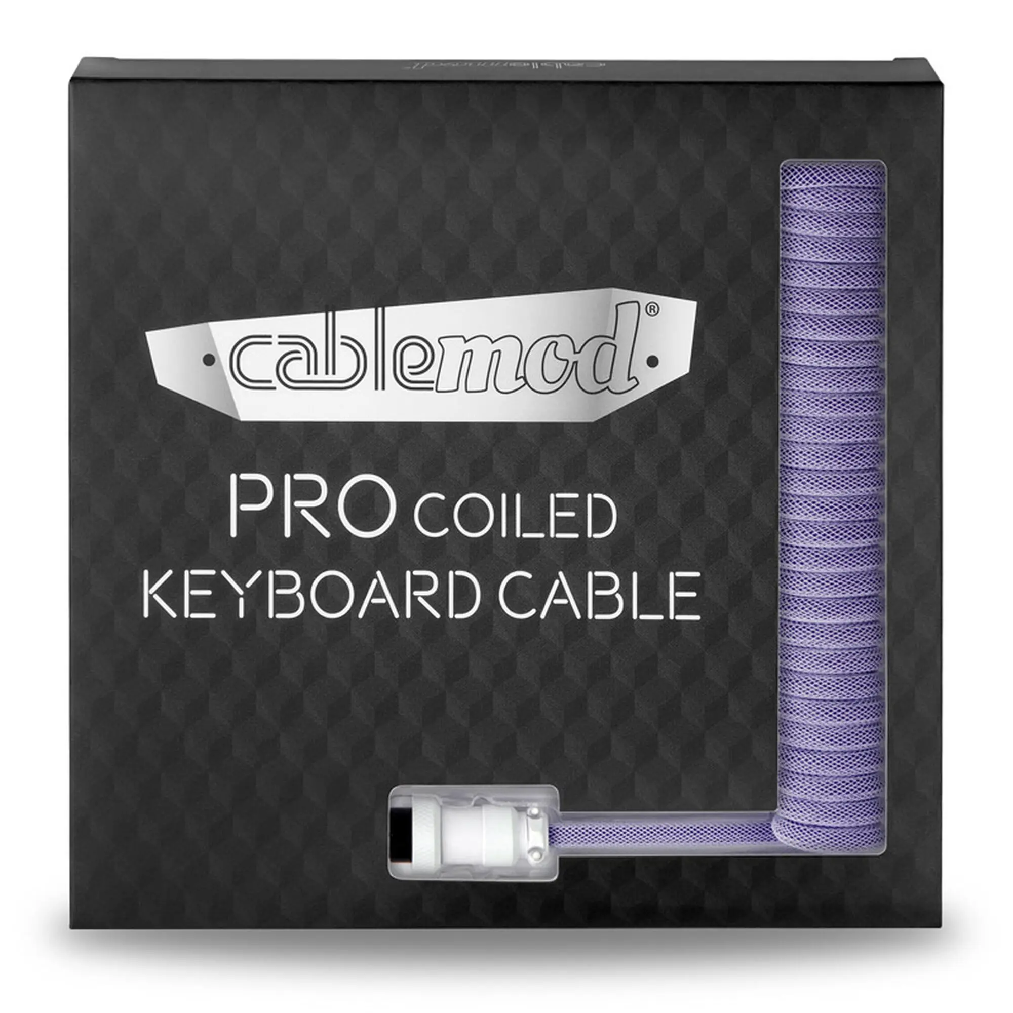 CableMod PRO Coiled Keyboard Cable USB-C a USB-A - Cavo spiralato USB 2.0 con Aviator, Rum Raisin 150cm - immagine 5