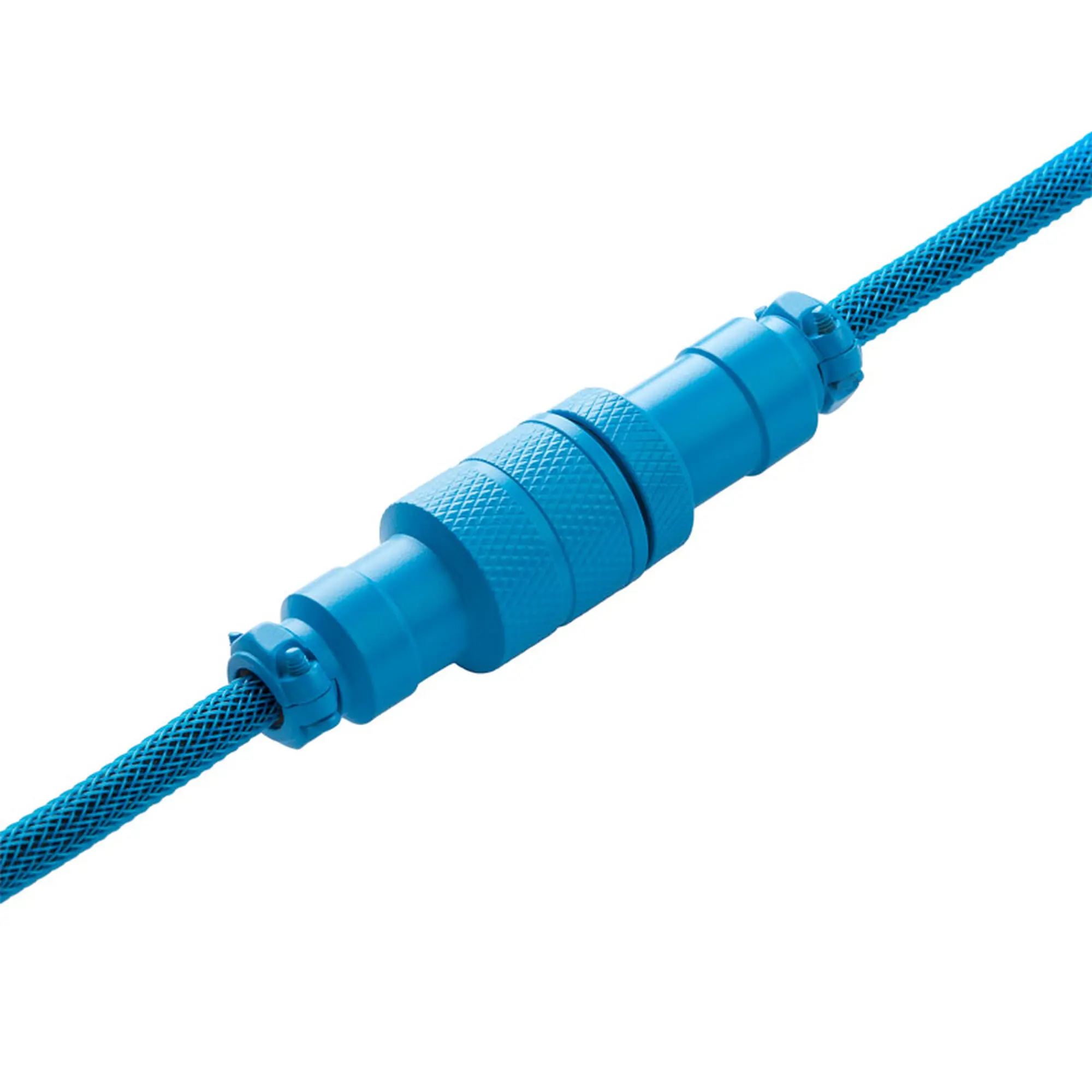 CableMod PRO Coiled Keyboard Cable USB-C a USB Type-A, spiralato 150cm - Spectrum Blue - immagine 4