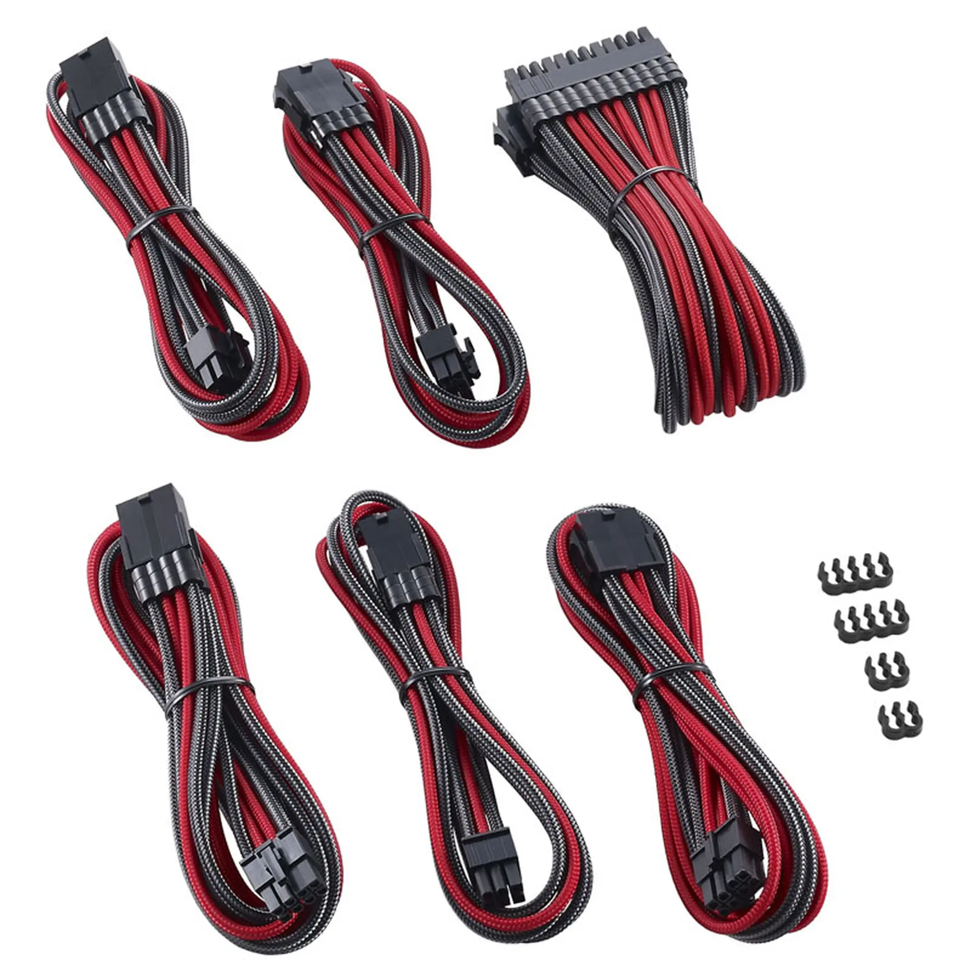 CableMod PRO ModMesh Cable Extension Kit - Carbon/Rosso - immagine 2