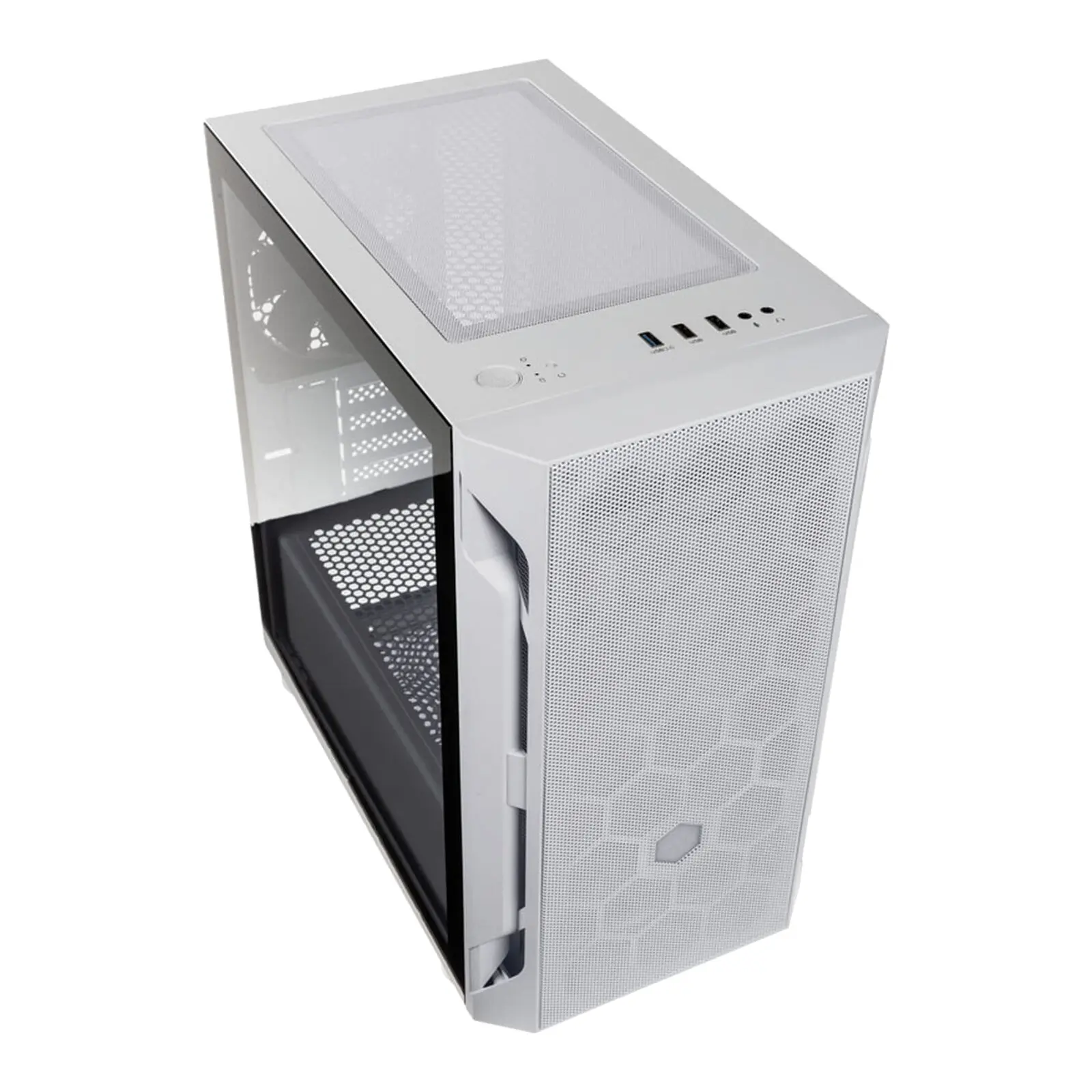 SilverStone Fara H1M, Mini-Tower, Micro-ATX, Vetro Temperato - Bianco - immagine 2