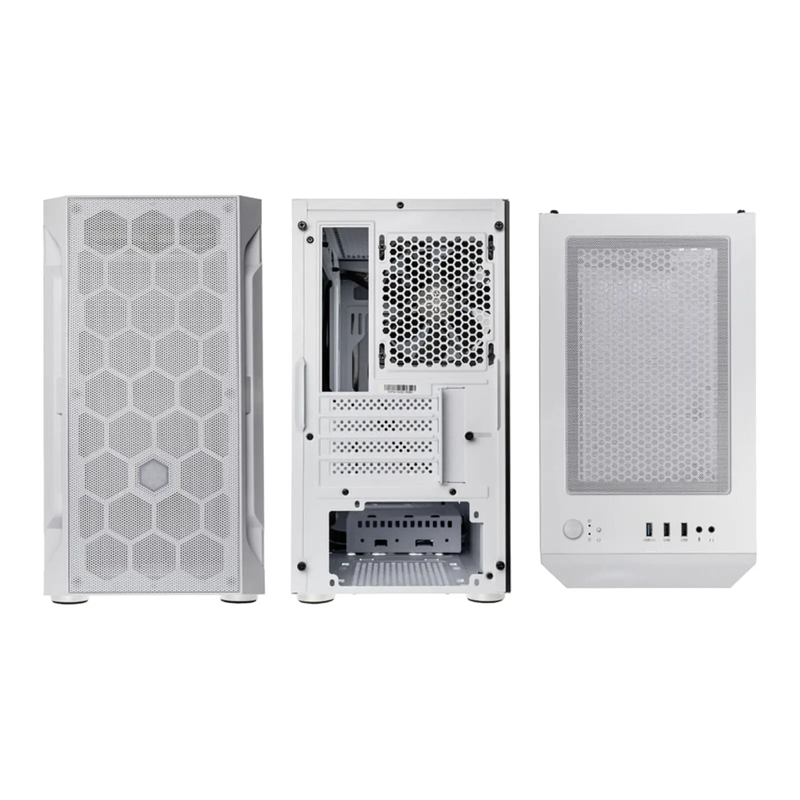 SilverStone Fara H1M, Mini-Tower, Micro-ATX, Vetro Temperato - Bianco - immagine 4