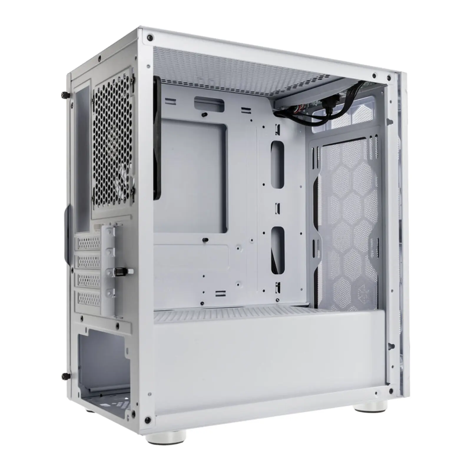 SilverStone Fara H1M, Mini-Tower, Micro-ATX, Vetro Temperato - Bianco - immagine 7