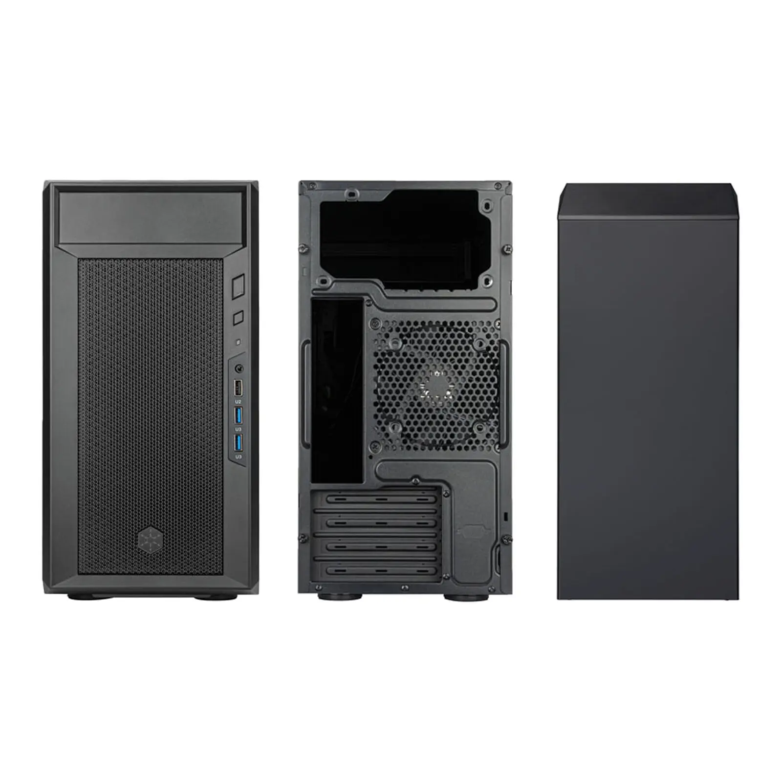 SilverStone Fara R311, Mini-Tower, Micro-ATX, Mesh - Nero - immagine 2