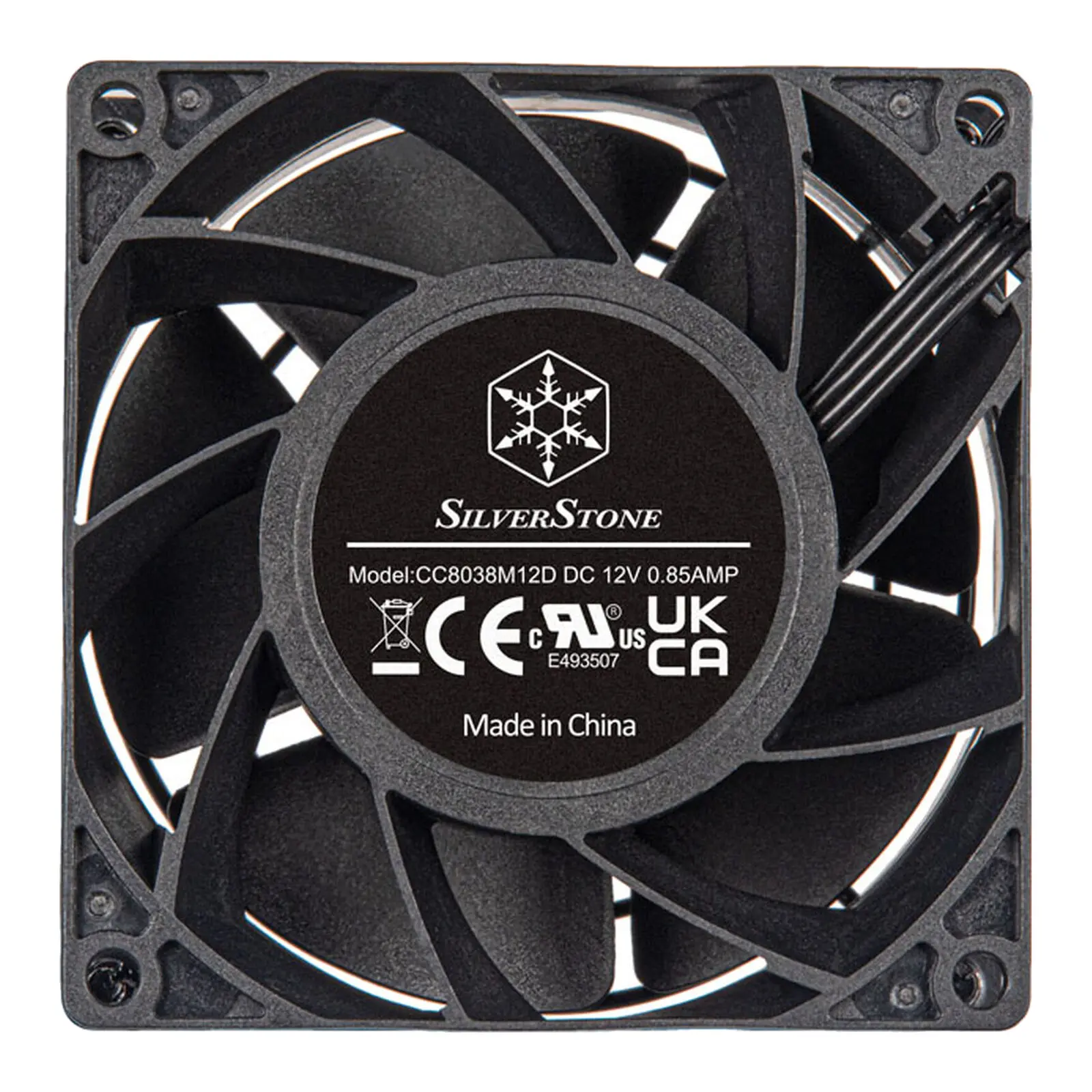 SilverStone FHS 80X Ventola PWM industriale, 80 mm - Nero - immagine 5