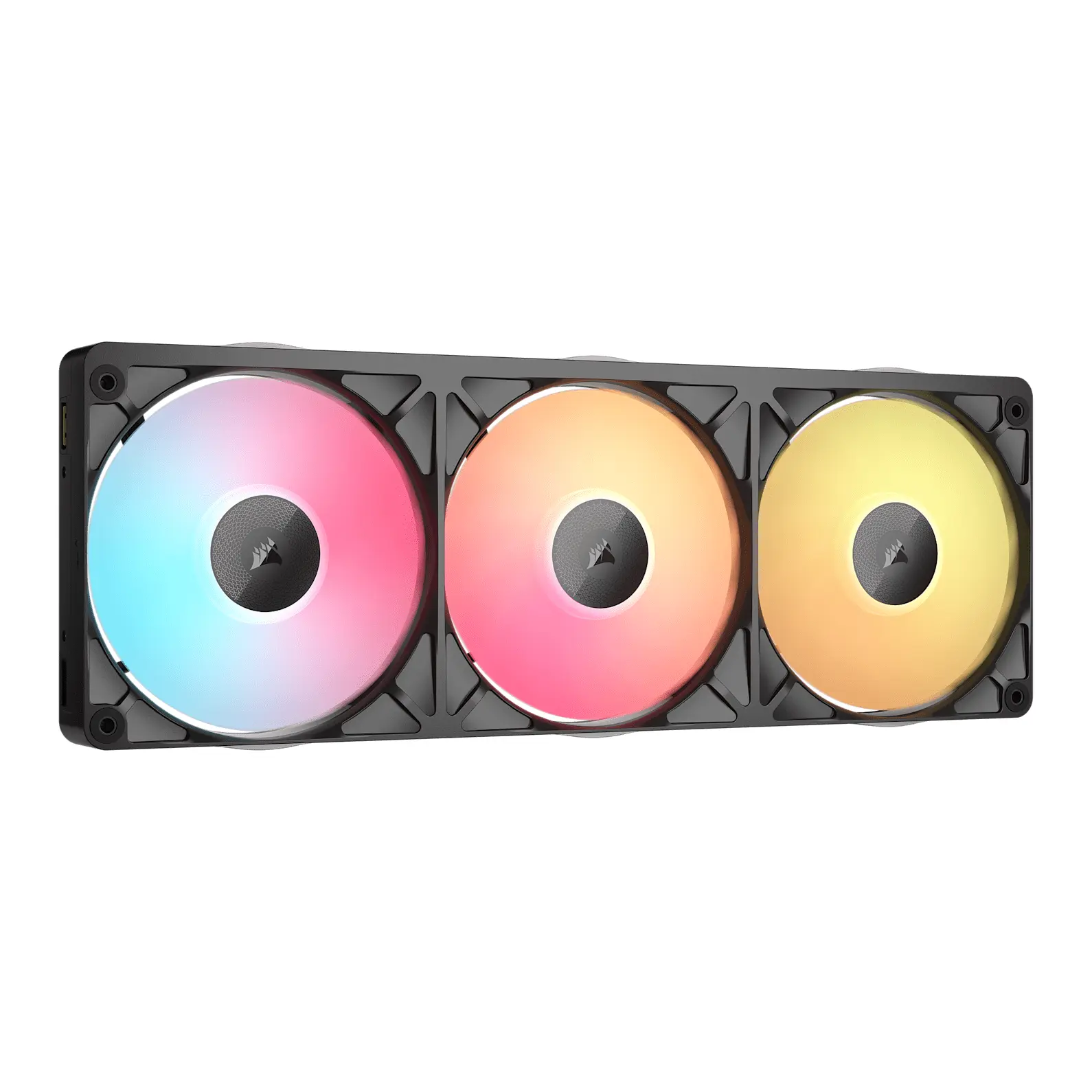 Corsair iCUE LINK RX360 II RGB Unified Frame, Ventole PWM Triple Fan Expansion - 360mm, Nero