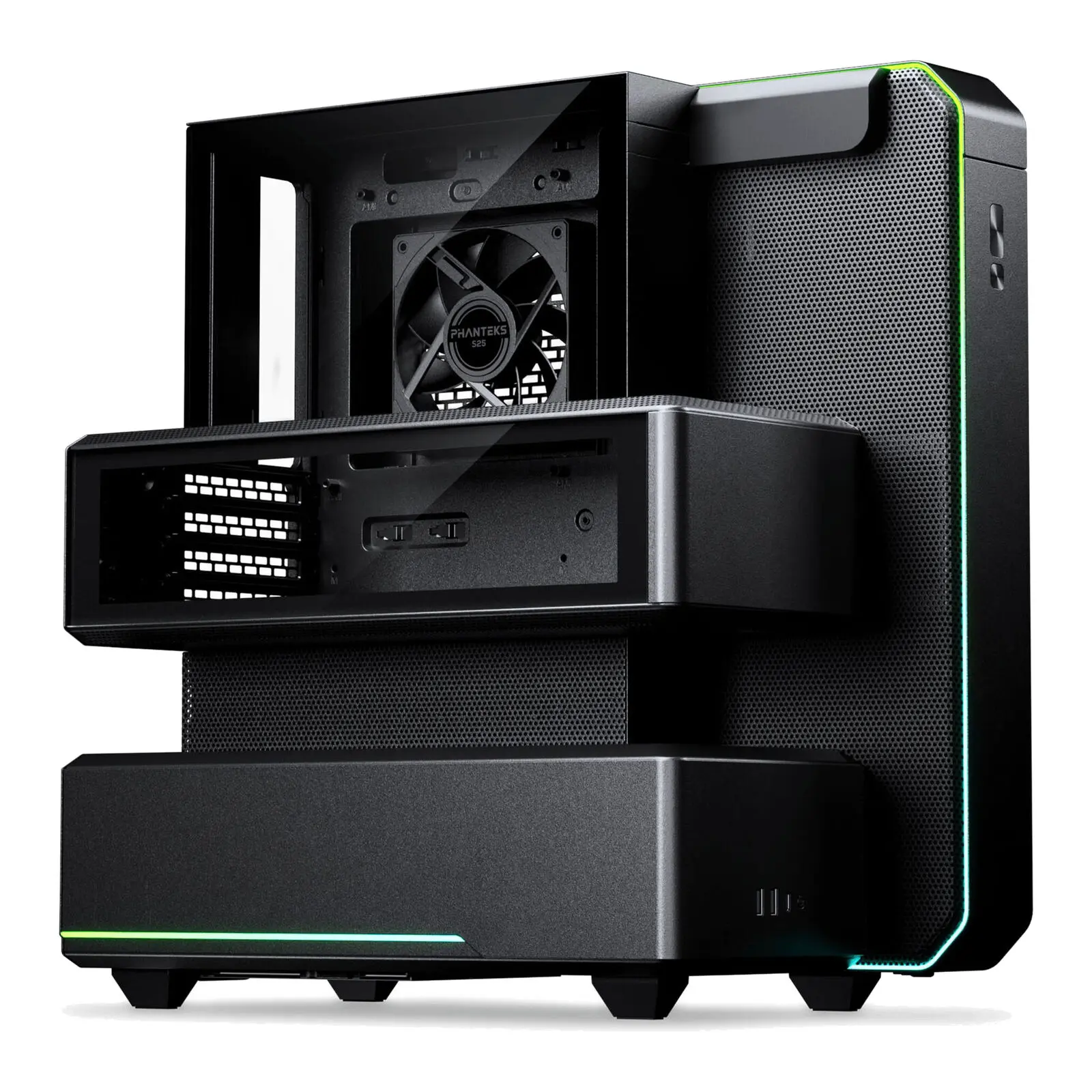 Phanteks EX5 Midi-Tower ATX - Vetro Temperato, Direct Cooling, ARGB - Nero