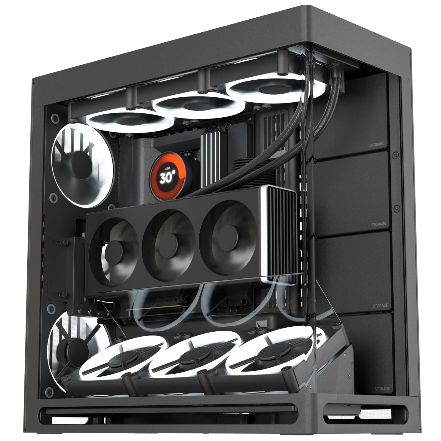 Drako HS 420 High-End | Ryzen 7 9800X3D, RTX 5080, 32GB DDR5, 1200W Platinum - immagine 3