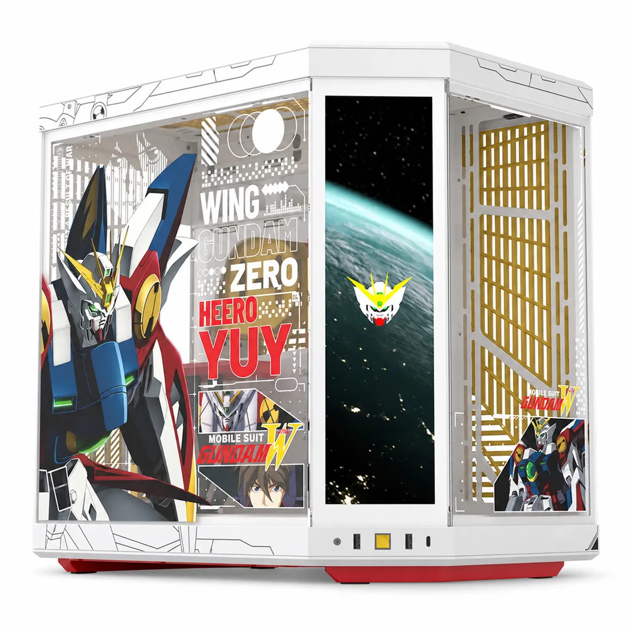 Hyte Y70 Touch Infinite Gundam Wing - Case Mid-Tower a Doppia Camera con Display Touch 14,5" 2.5K