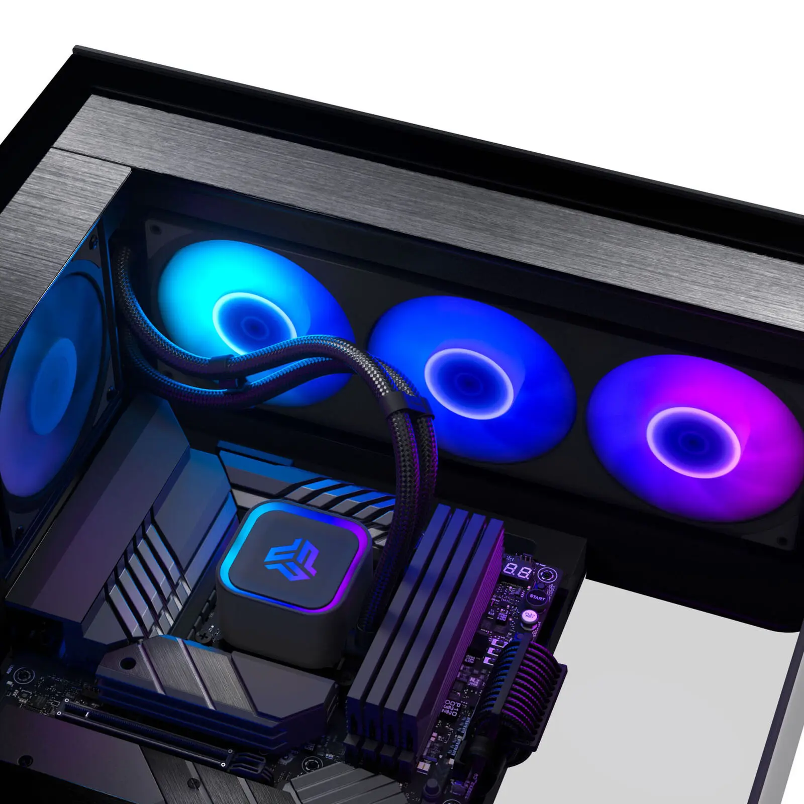 Phanteks Glacier One S25-SE AIO, ARGB - 360mm - Nero - immagine 6