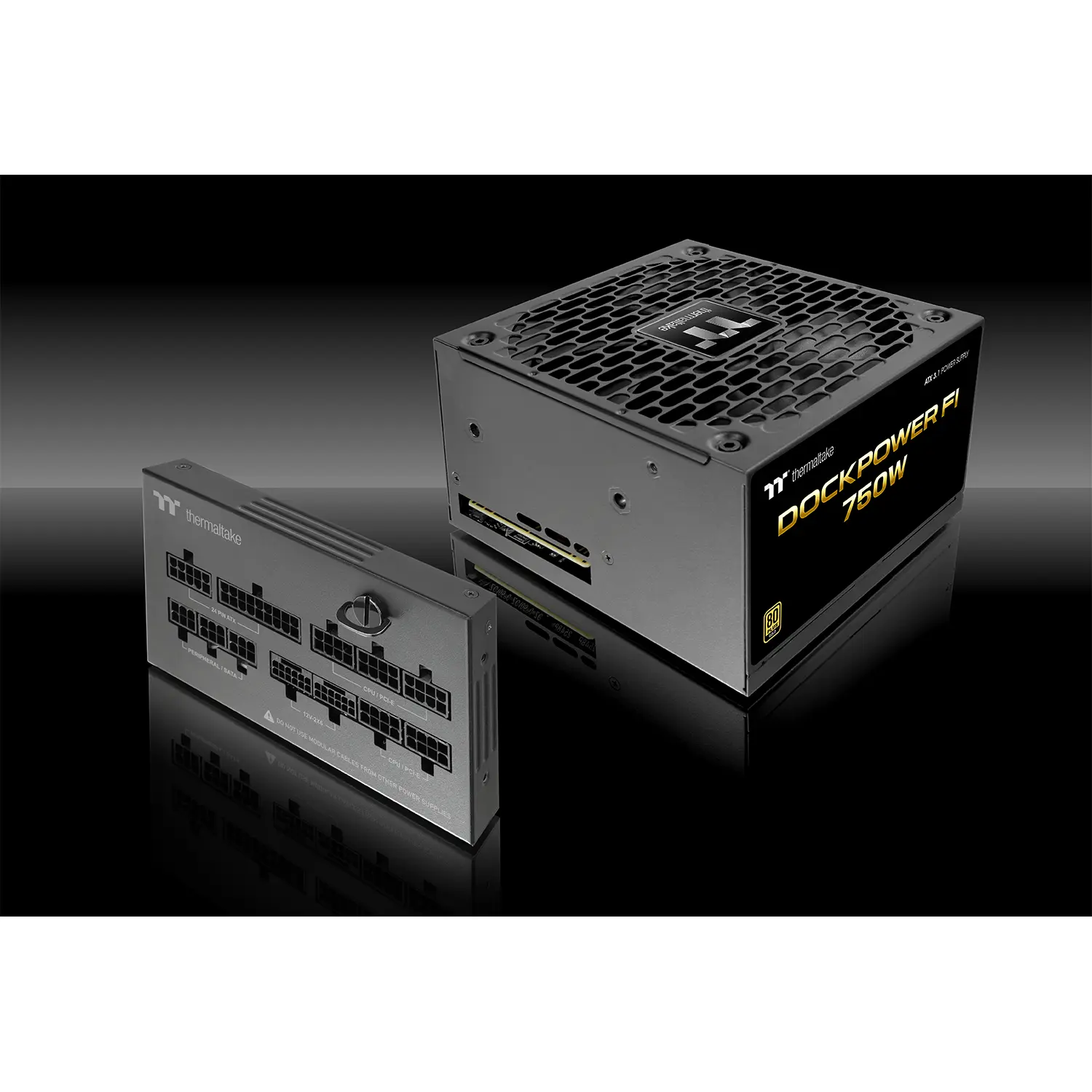 Thermaltake Dockpower FI 750W - Alimentatore 80 Plus Gold, ATX 3.1, Modulare - Nero - immagine 6