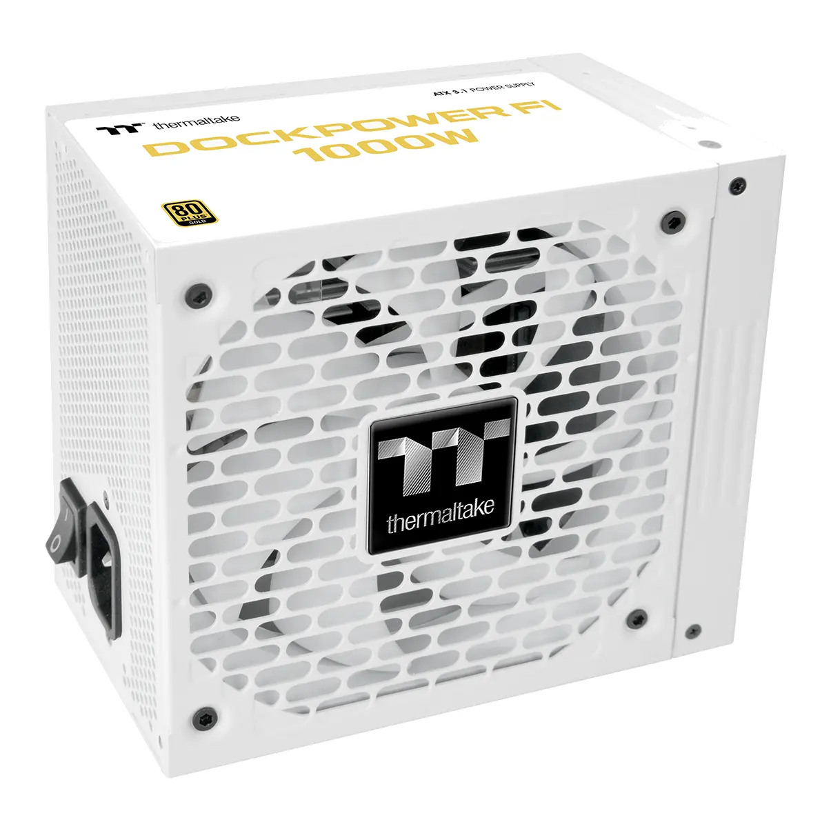 Thermaltake Dockpower FI Snow 1000W - Alimentatore 80 Plus Gold, ATX 3.1, Modulare - Bianco - immagine 3
