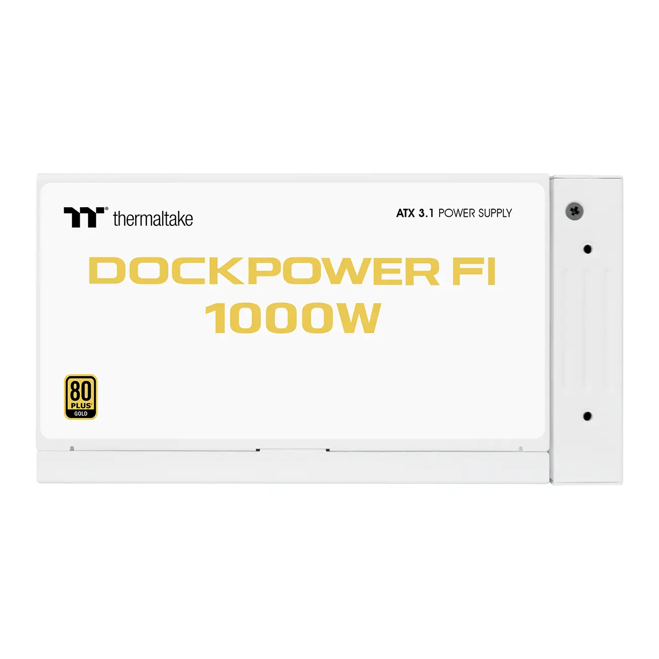 Thermaltake Dockpower FI Snow 1000W - Alimentatore 80 Plus Gold, ATX 3.1, Modulare - Bianco - immagine 4