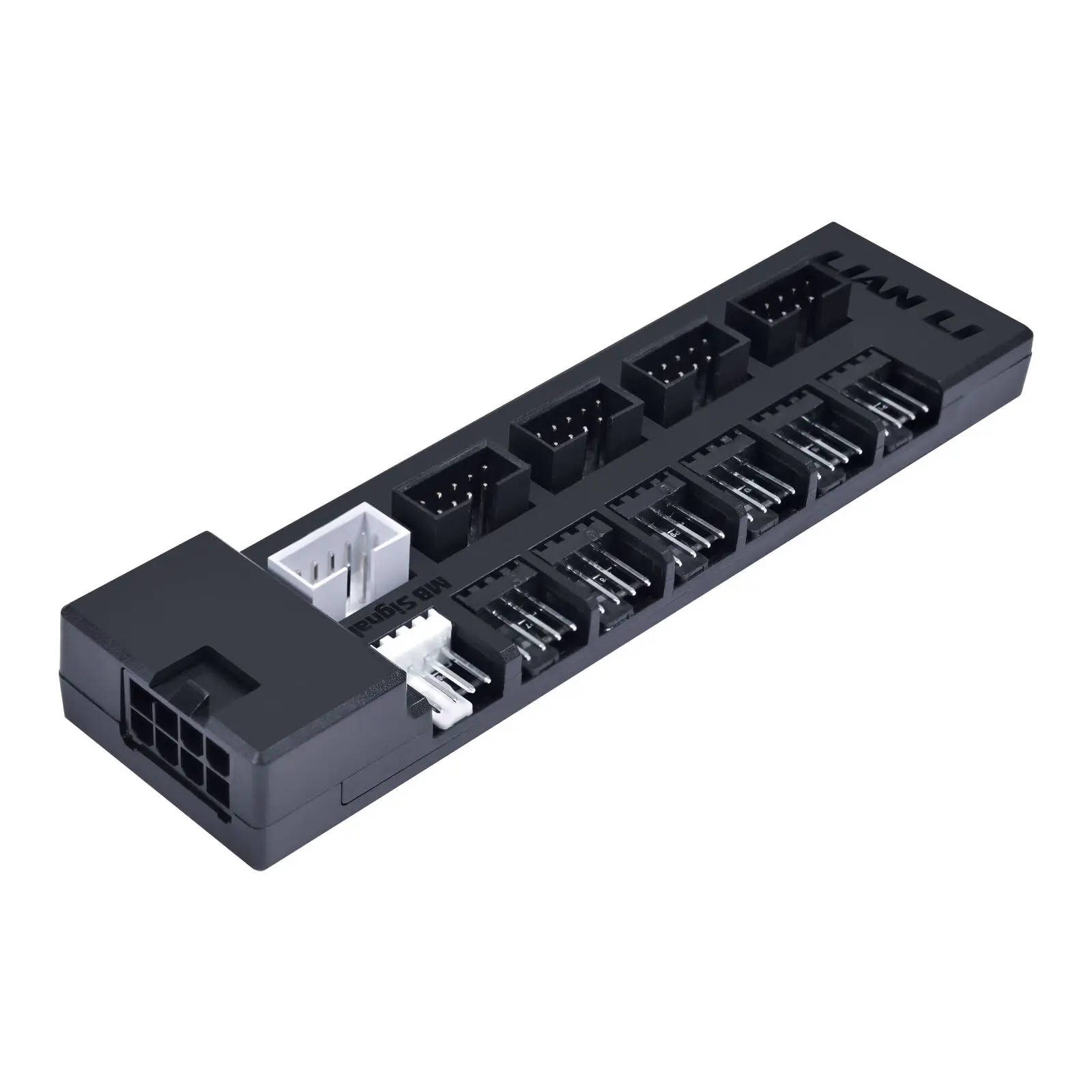 Lian Li EDGE Hub V2 - Hub Ventole PWM 6 Canali e 4 Header USB 2.0, Monitoraggio L-Connect 3 - Nero