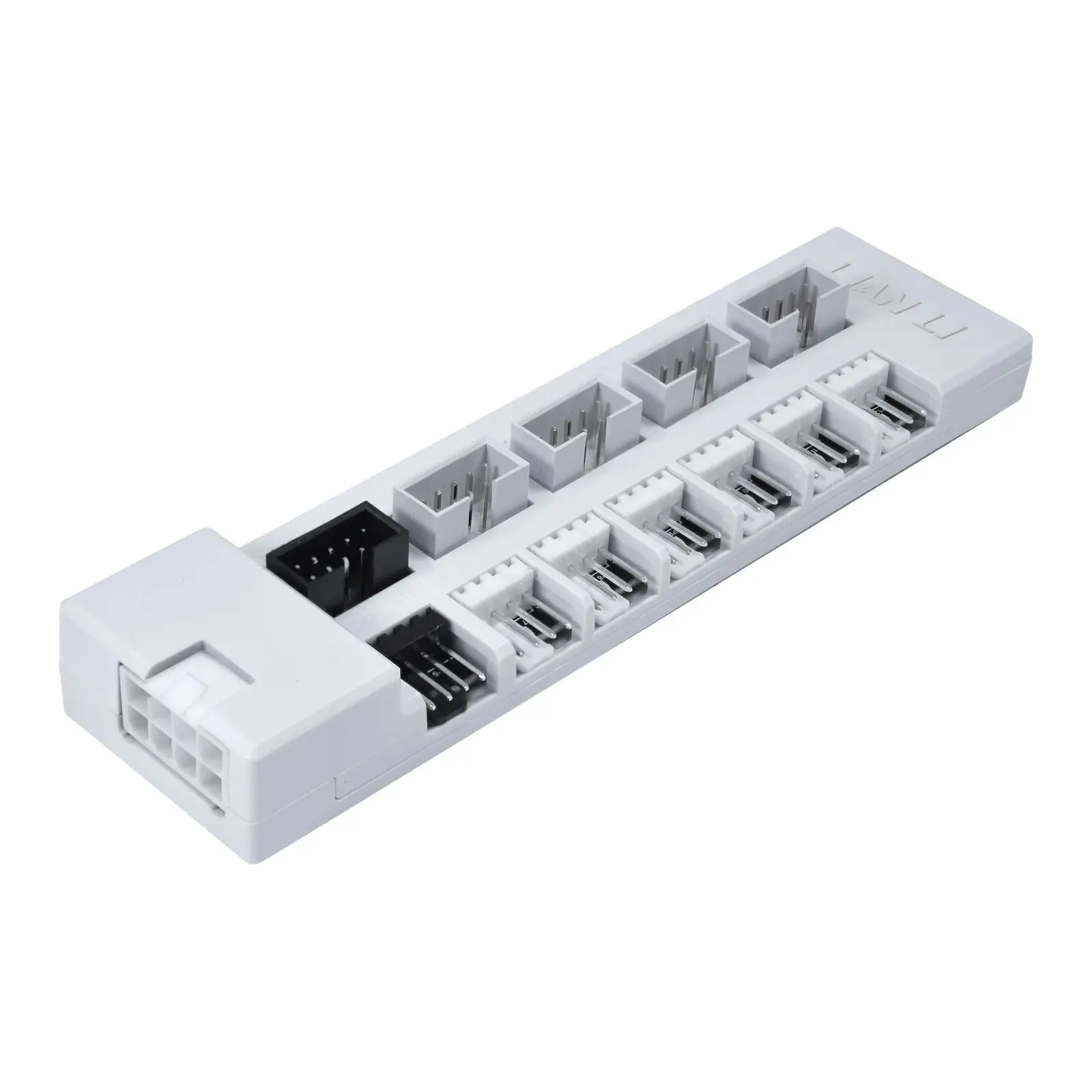 Lian Li EDGE Hub V2 - Hub Ventole PWM 6 Canali e 4 Header USB 2.0, Monitoraggio L-Connect 3 - Bianco