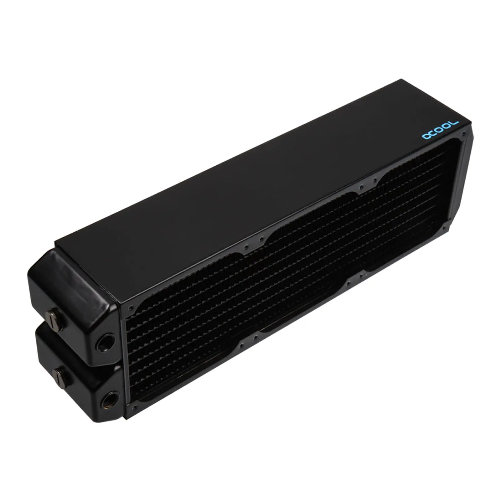 Alphacool NexXxoS Monsta Radiator 10 FPI 360mm - Radiatore Multipass in Rame Nero - immagine 3