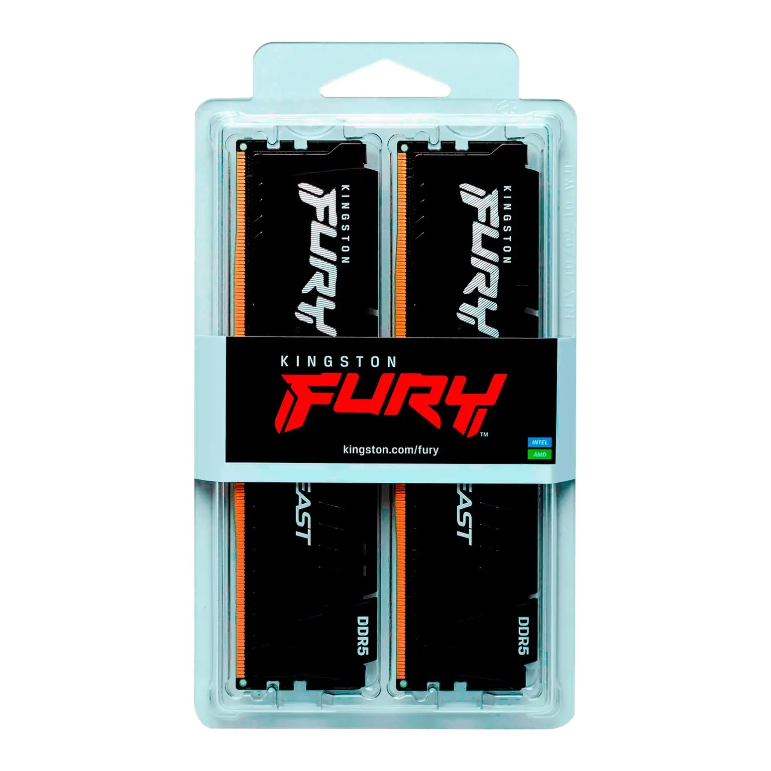 Kingston FURY Beast KF560C30BBEK2-16 - RAM DDR5 16GB (2x8GB) 6000MHz 288-Pin 1.4V CL30 XMP 3.0/EXPO - Nero - immagine 3