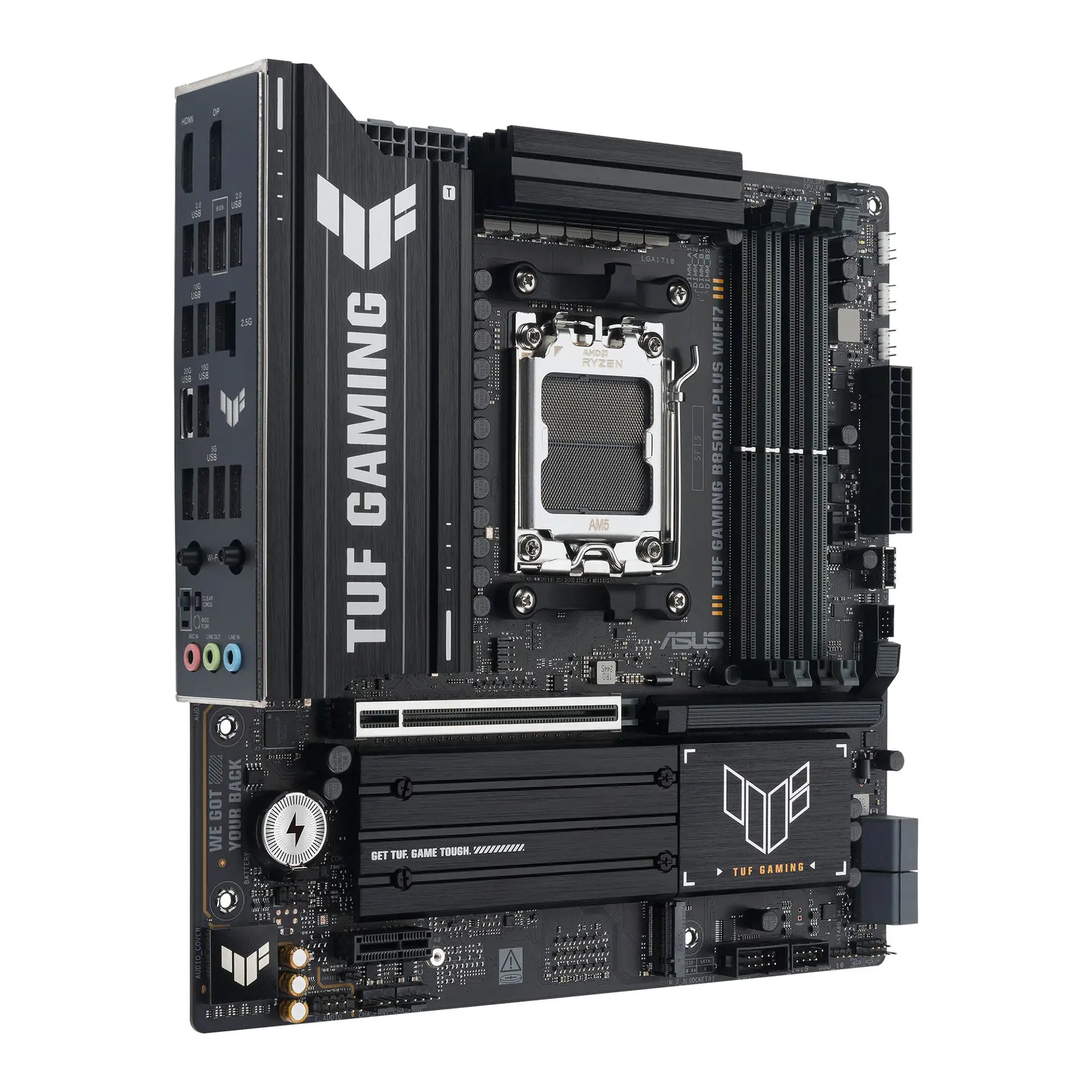 Asus TUF Gaming B850M-PLUS WiFi7 - Scheda Madre Micro-ATX AM5 DDR5 PCIe 5.0 WiFi 7 - immagine 2