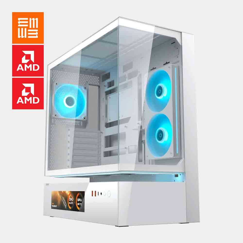 PROJECT ELEVEN // ARCTIC PURE – PC GAMING RYZEN 7 9800X3D + RX 9070 XT 16GB | ELEVEN PC GAMING